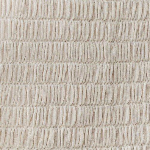 V-Neck Smocked Babydoll Top, WHISPER WHITE, swatch