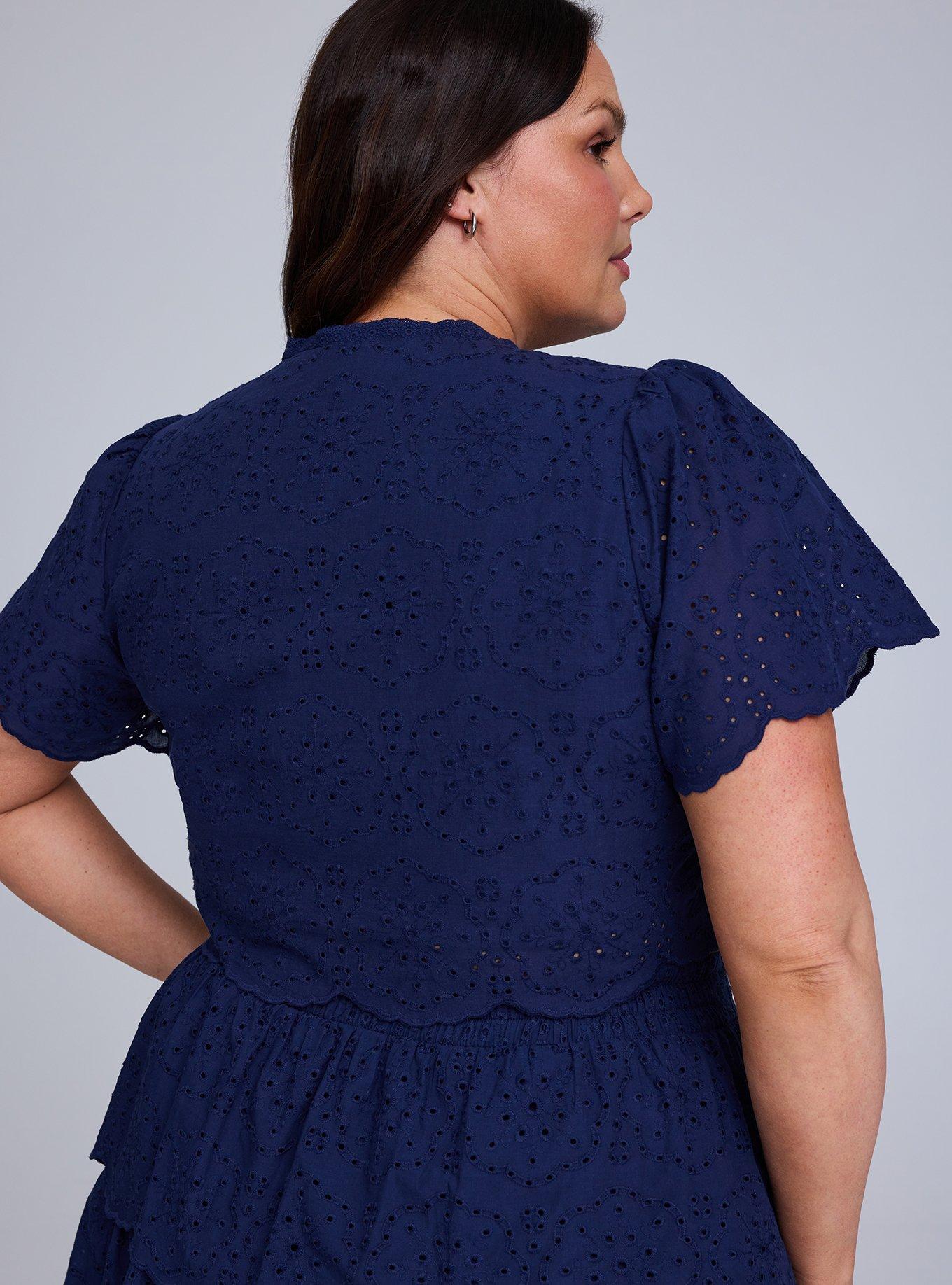 Belle Isle Eyelet Tie-Front Top