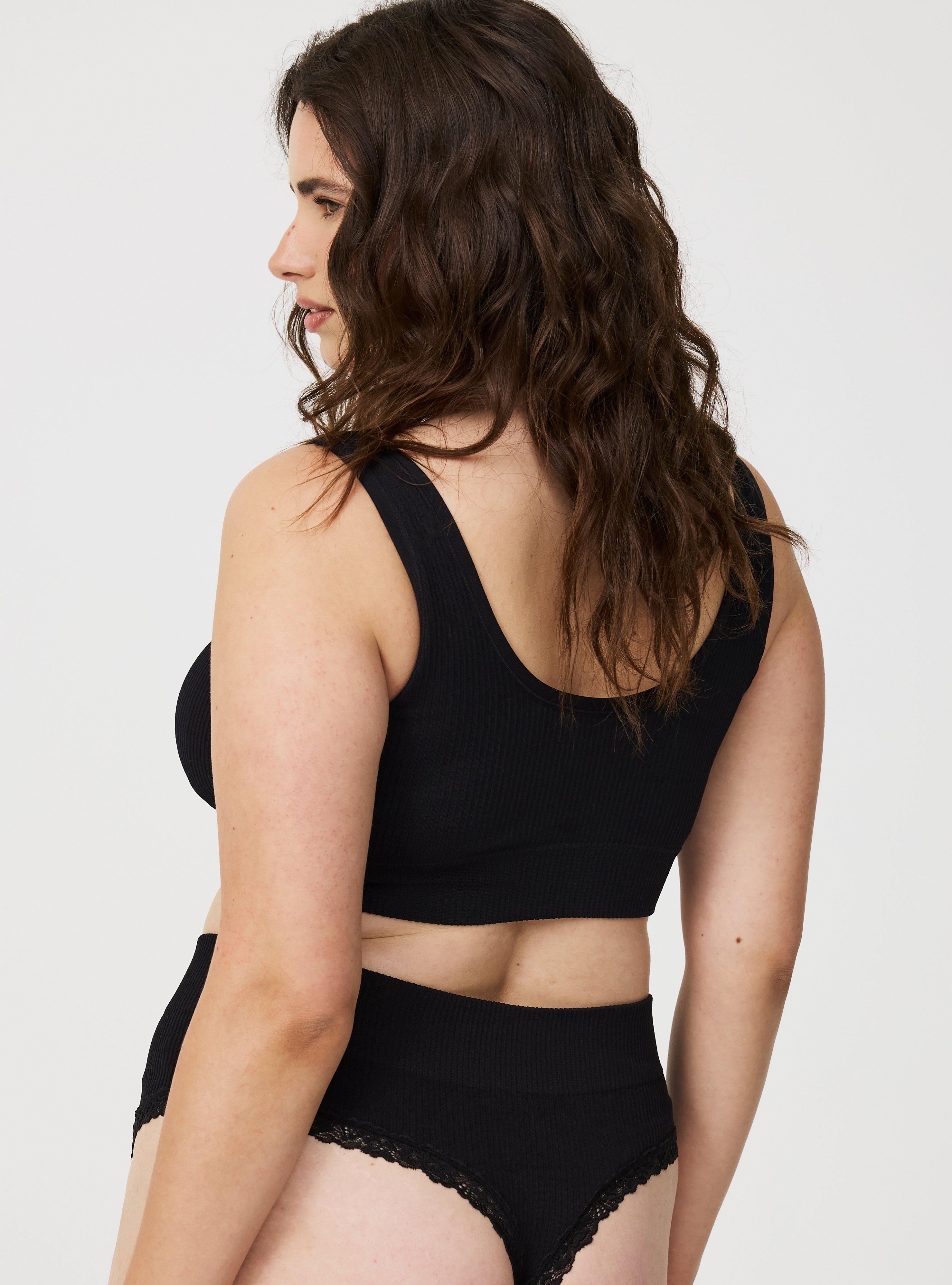 High-Rise Seamless Rib Thong Panty