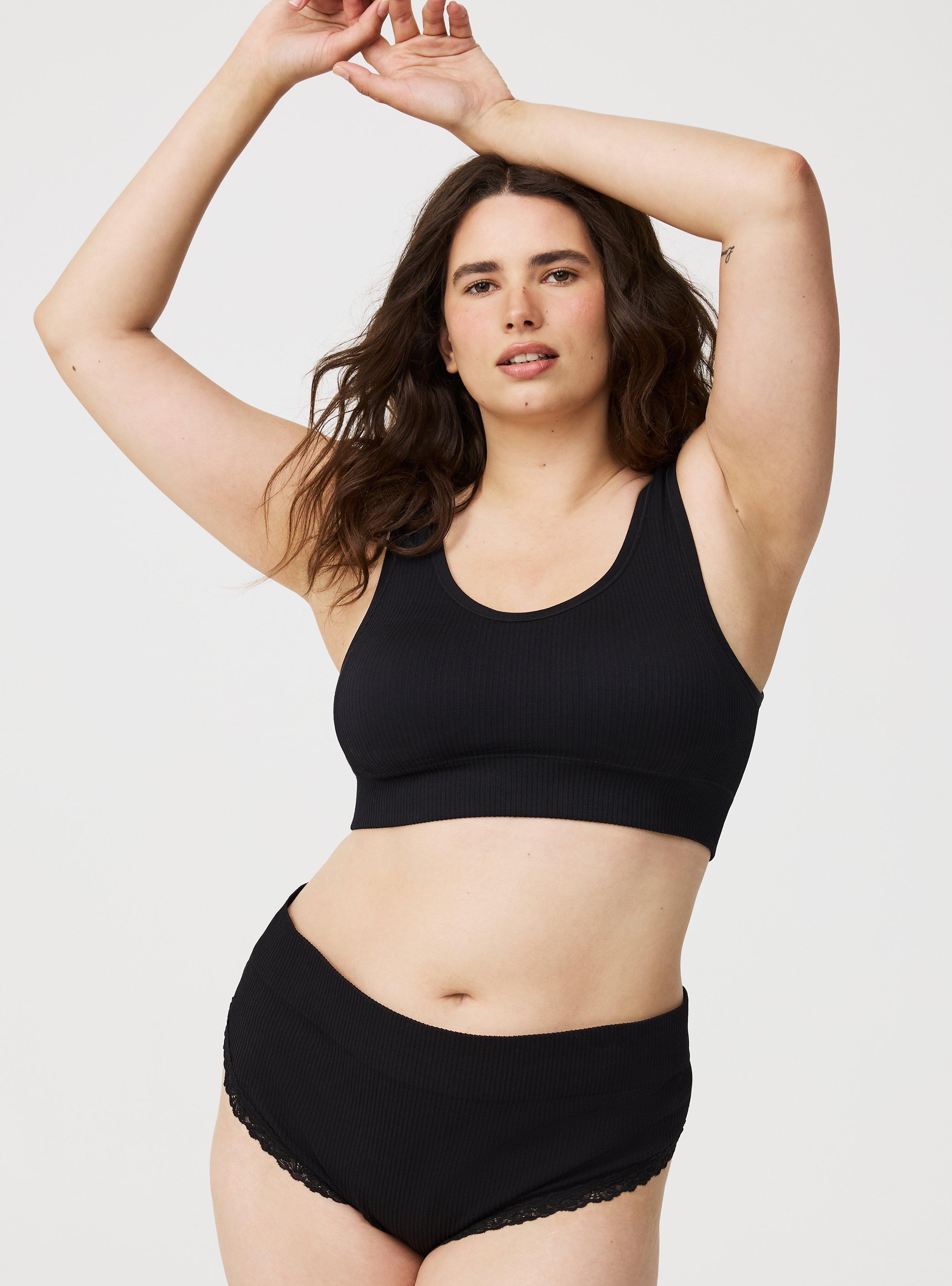 High-Rise Seamless Rib Thong Panty