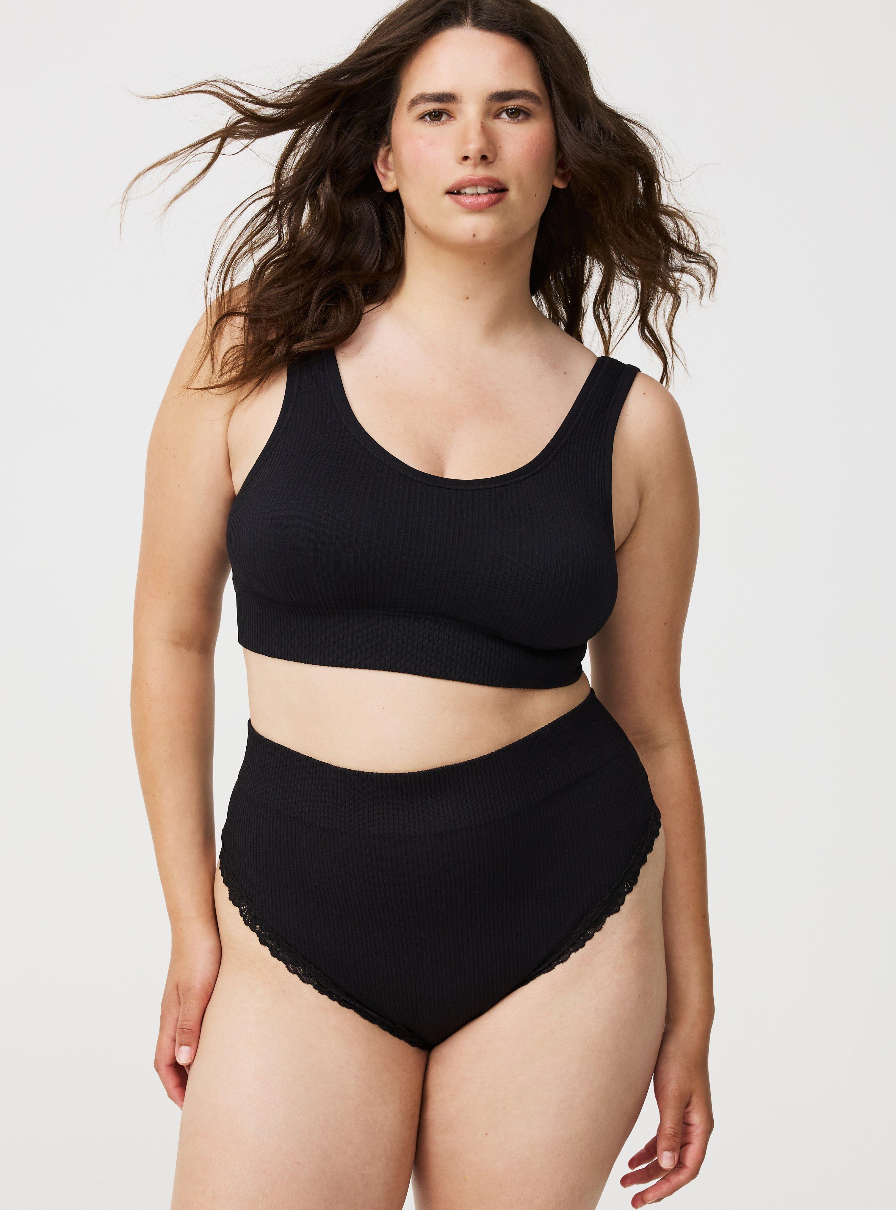 High-Rise Seamless Rib Thong Panty