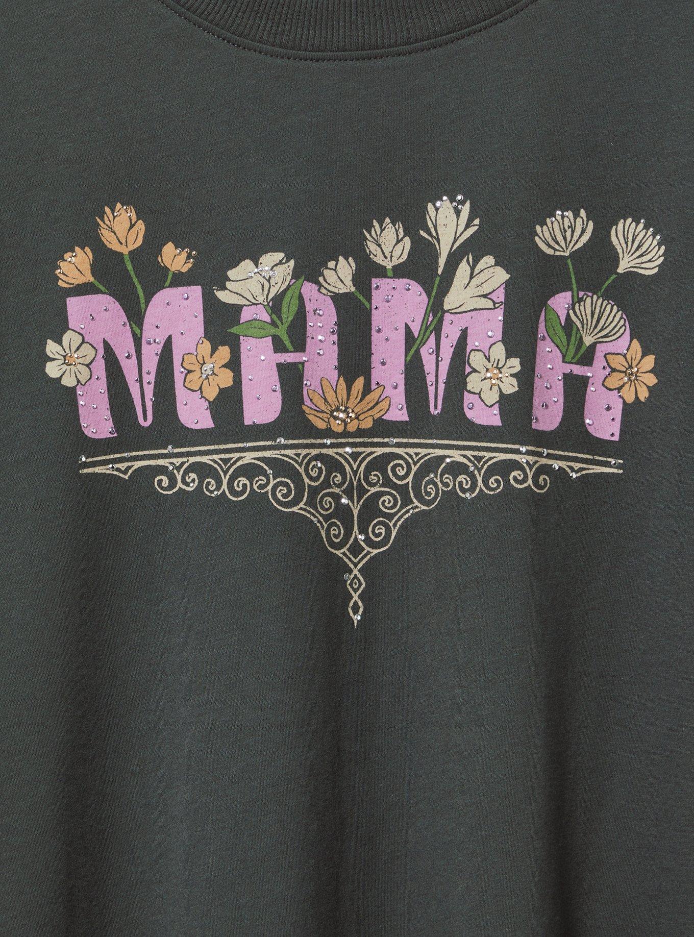 Mama Floral Oversized Heritage Jersey Tunic Tee