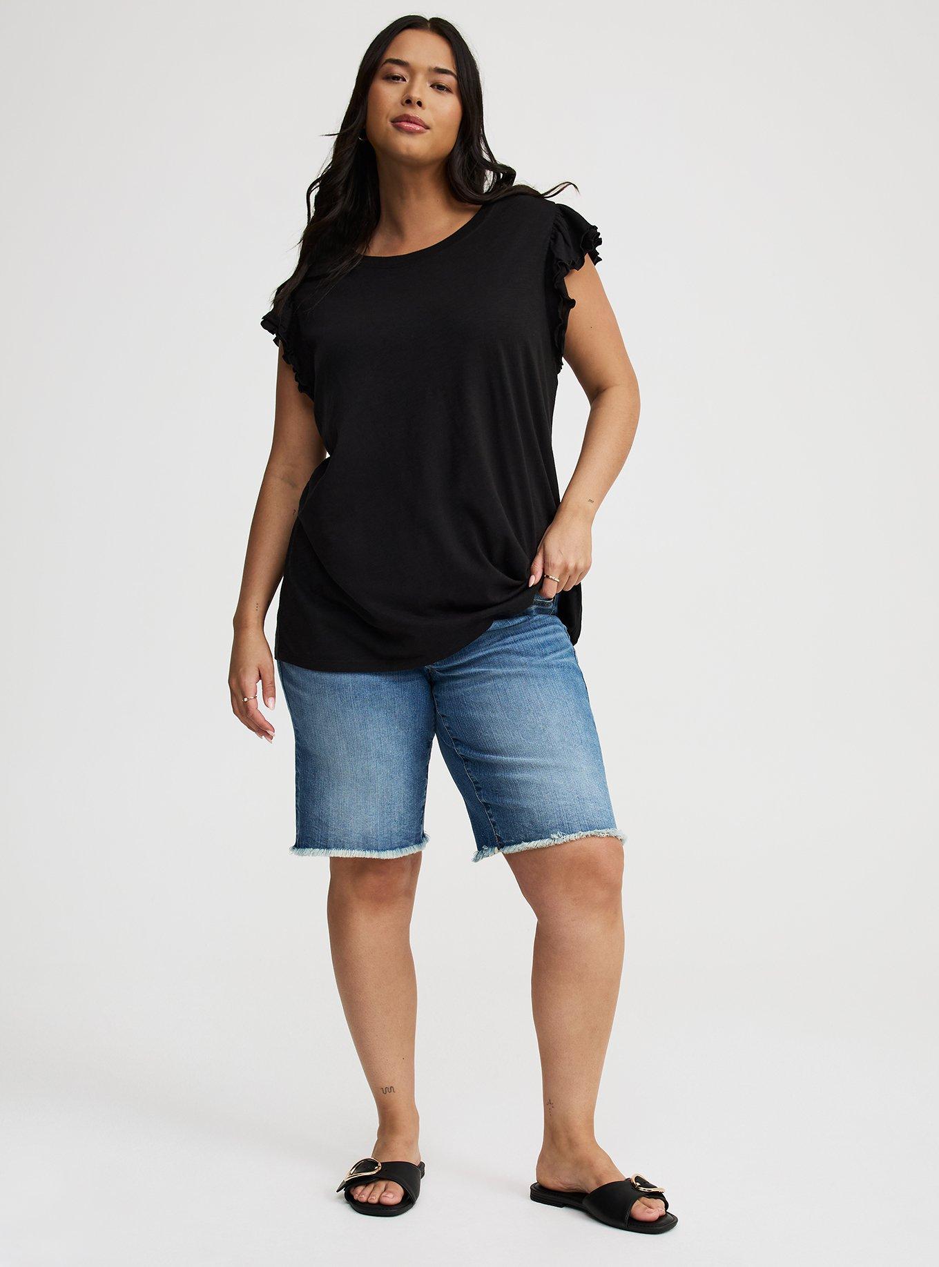 Double Flutter Sleeve Tee