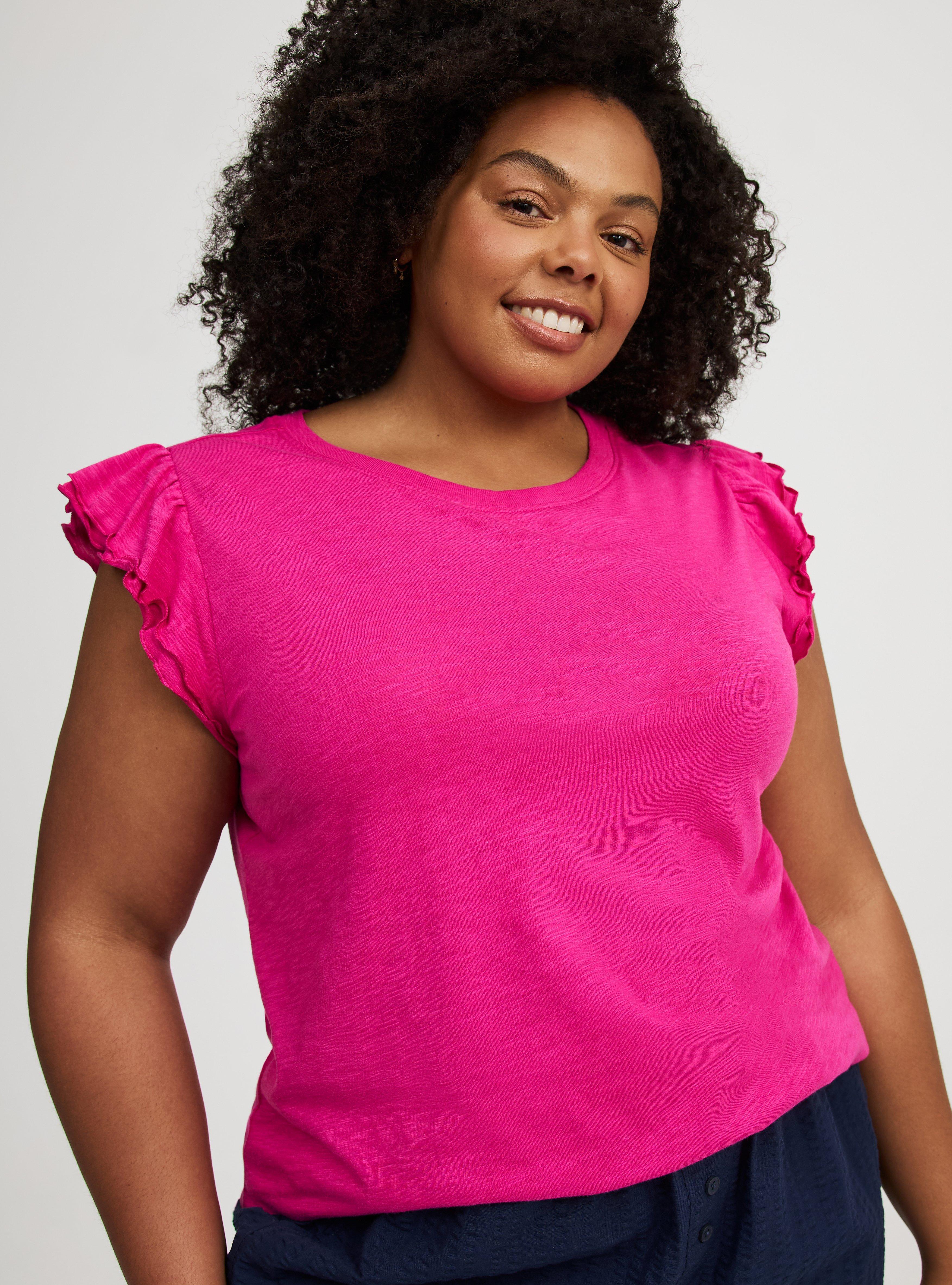 Double Flutter Sleeve Tee