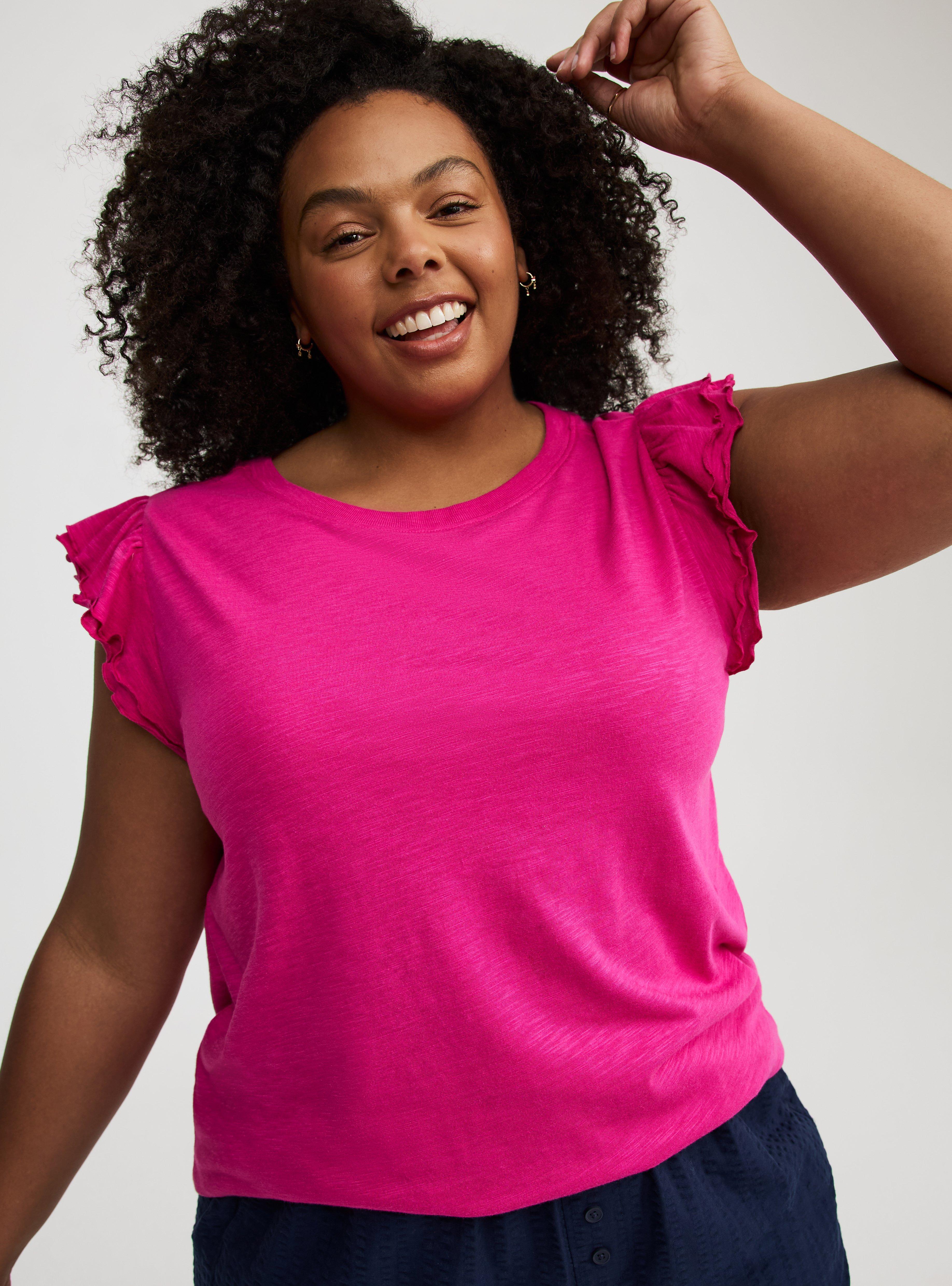 Double Flutter Sleeve Tee