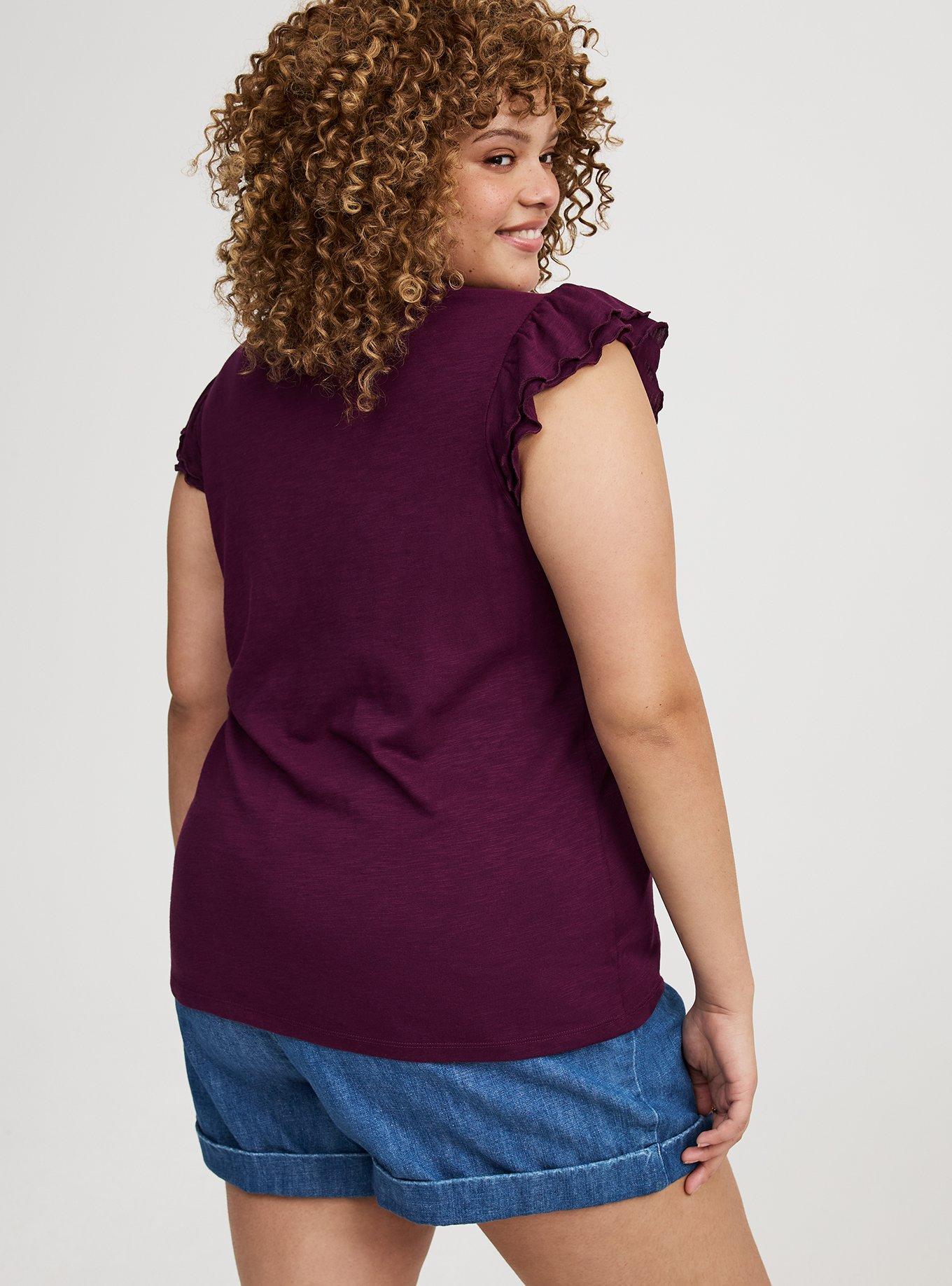 Double Flutter Sleeve Tee