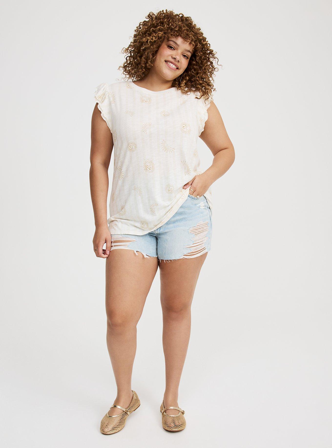 Double Flutter Sleeve Tee