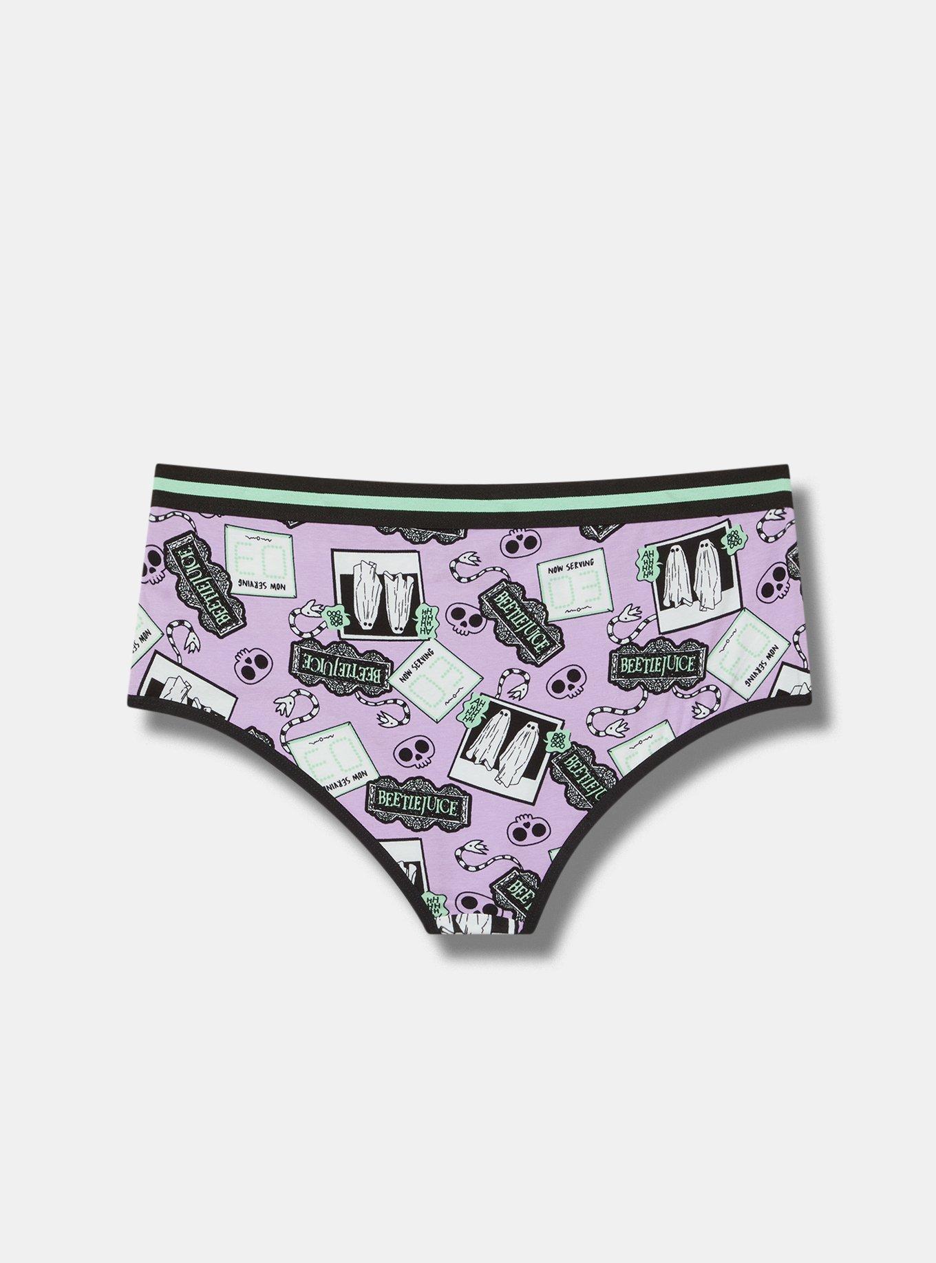 Beetlejuice Mid-Rise Cotton Cheeky Panty