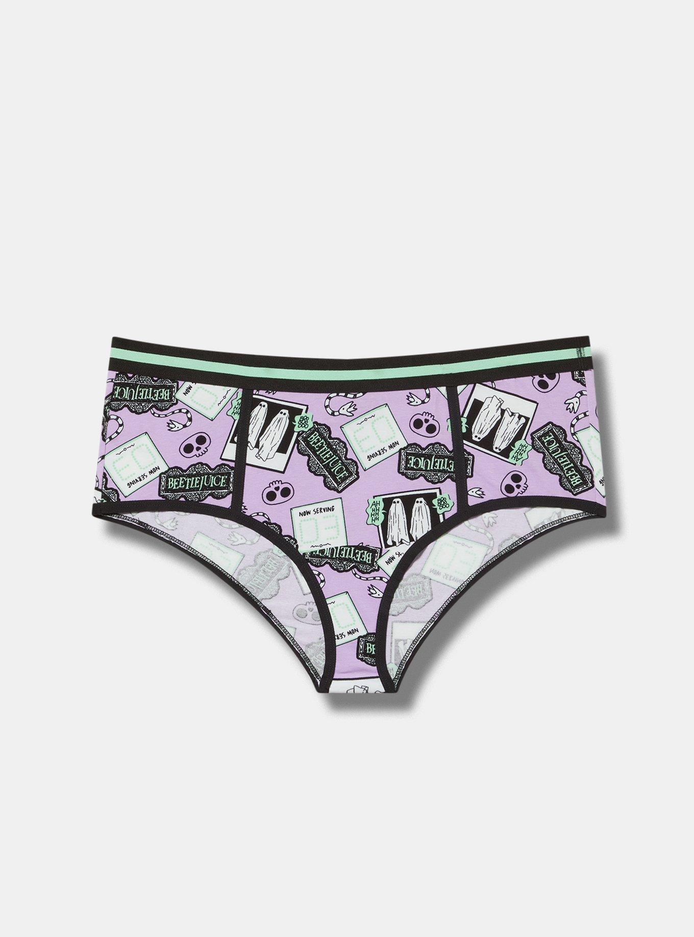 Beetlejuice Mid-Rise Cotton Cheeky Panty