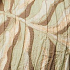 Ruffle V-Neck Tie Front Blouse, BROOKE TROPICAL BROWN, swatch