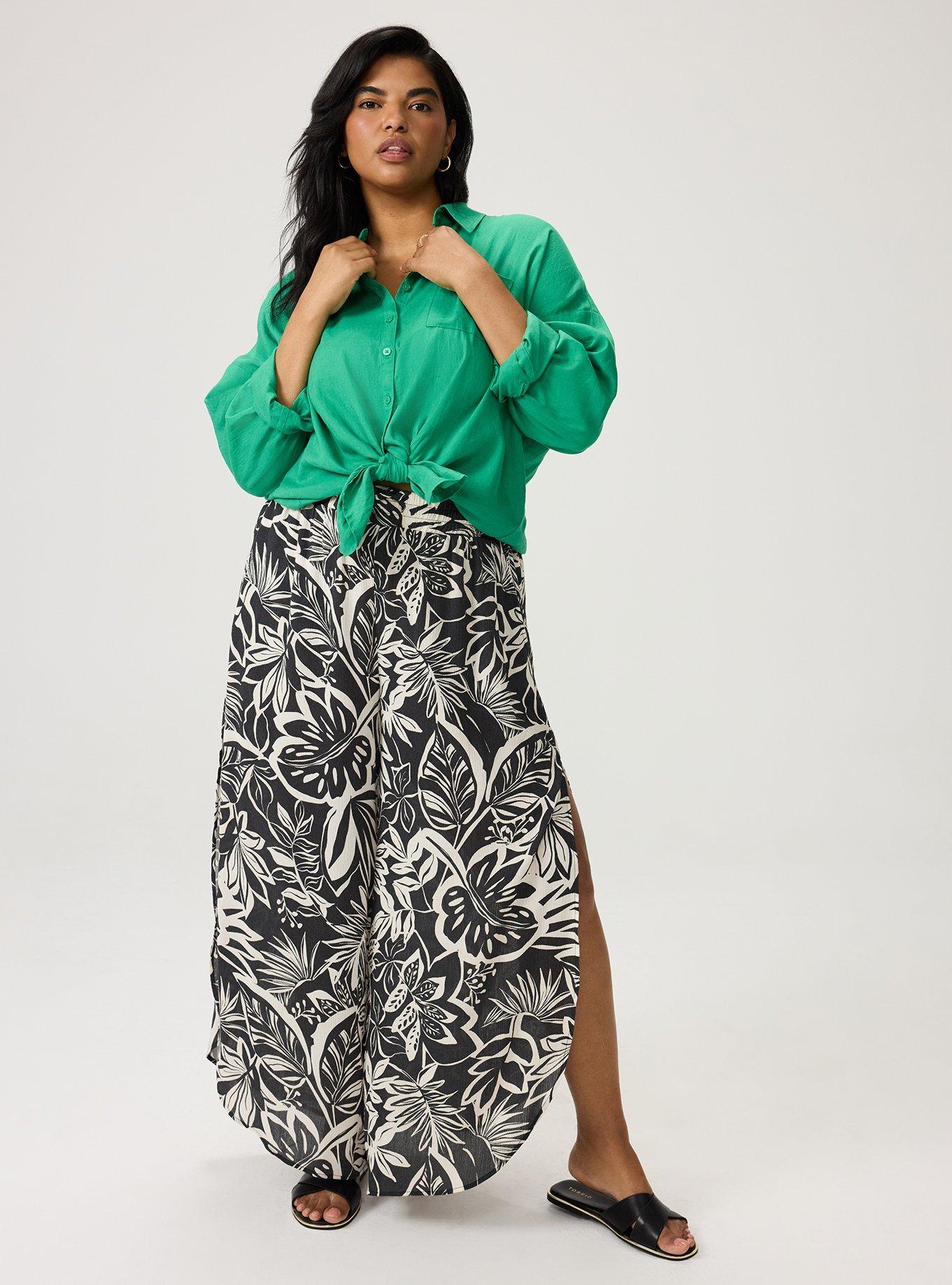 Relaxed Linen-Blend Shirt, JELLY BEAN, alternate