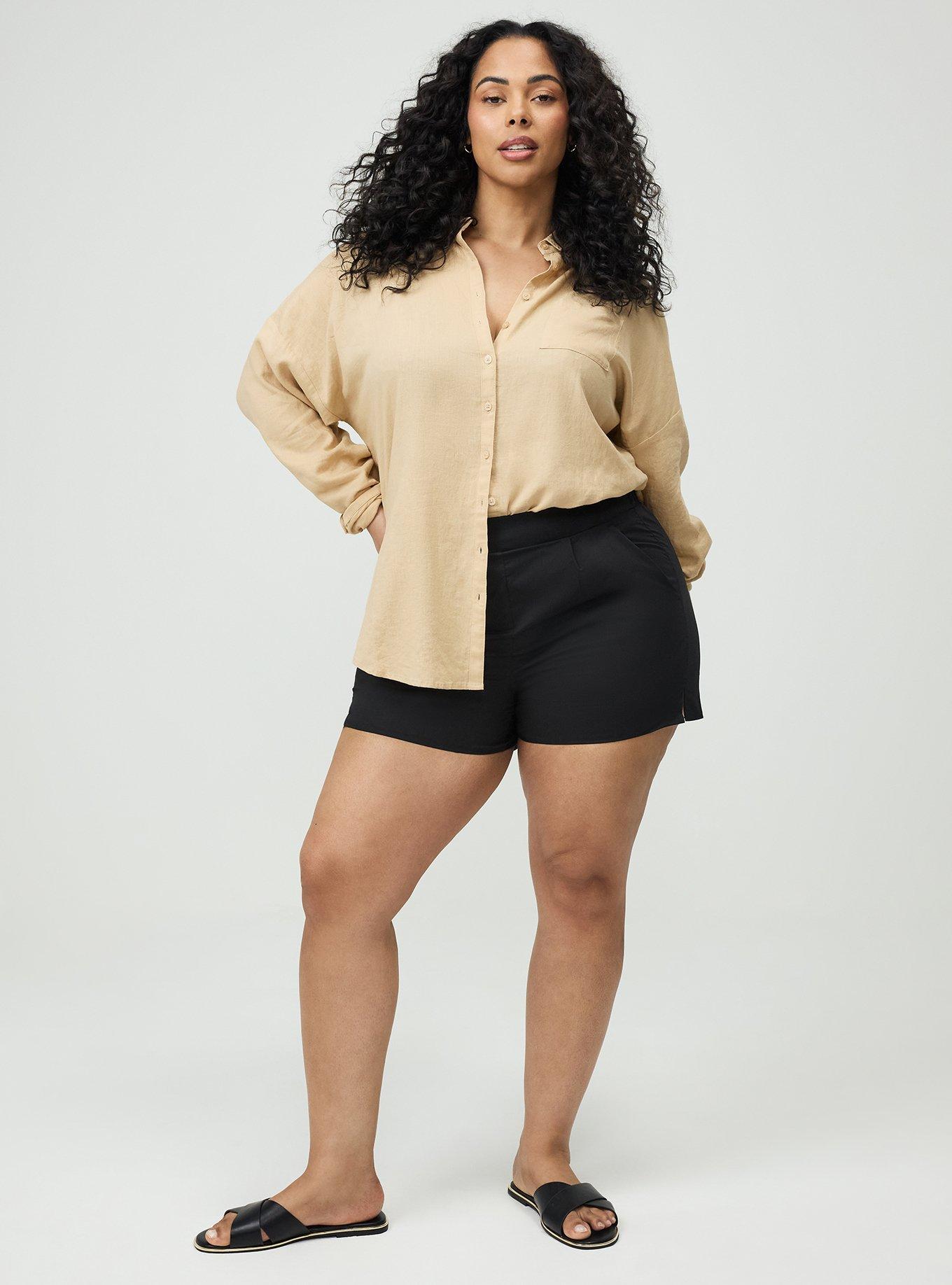 Relaxed Linen-Blend Shirt, GINGER ROOT, alternate