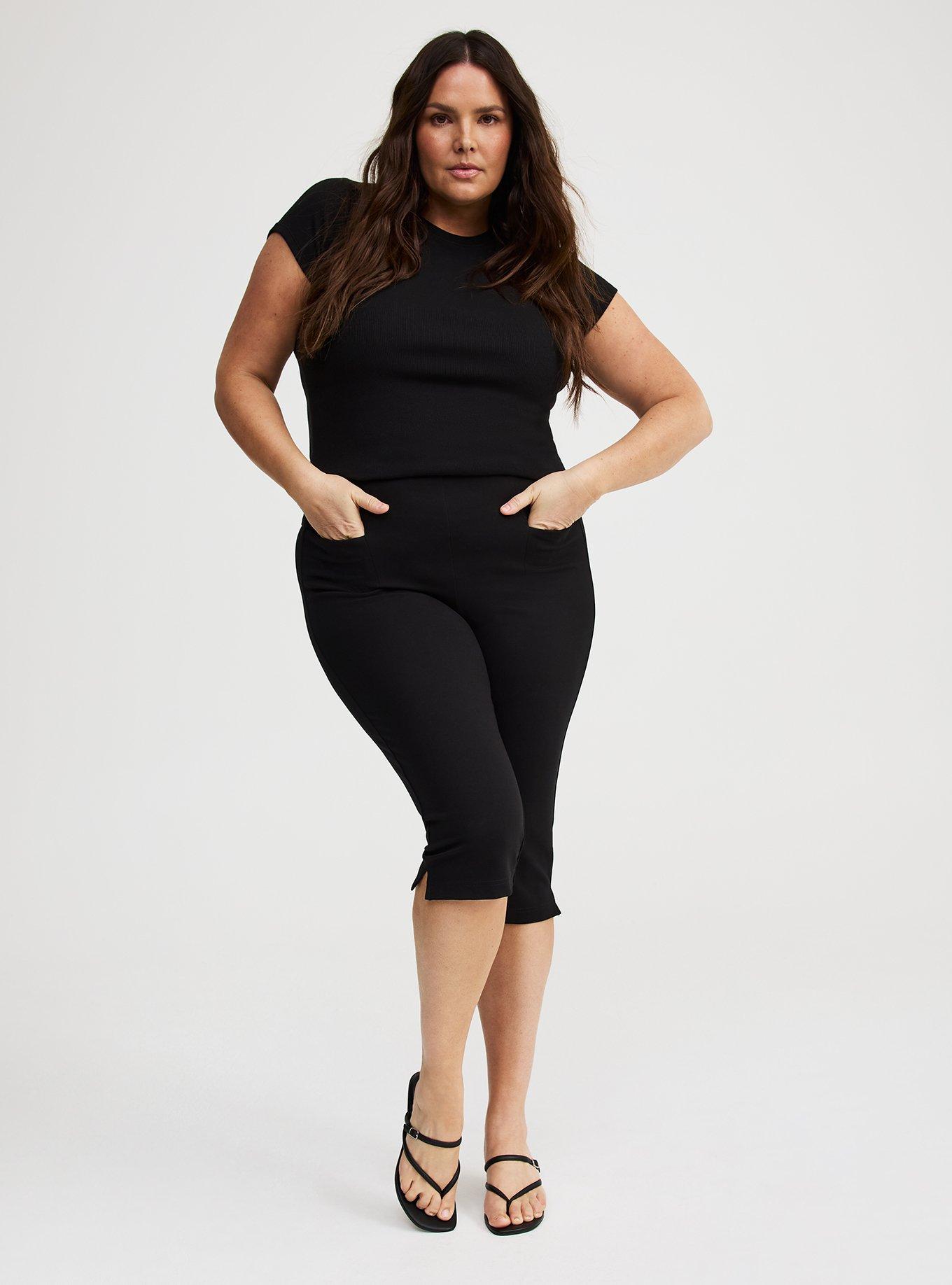 Pull-On High-Rise Capri Pant