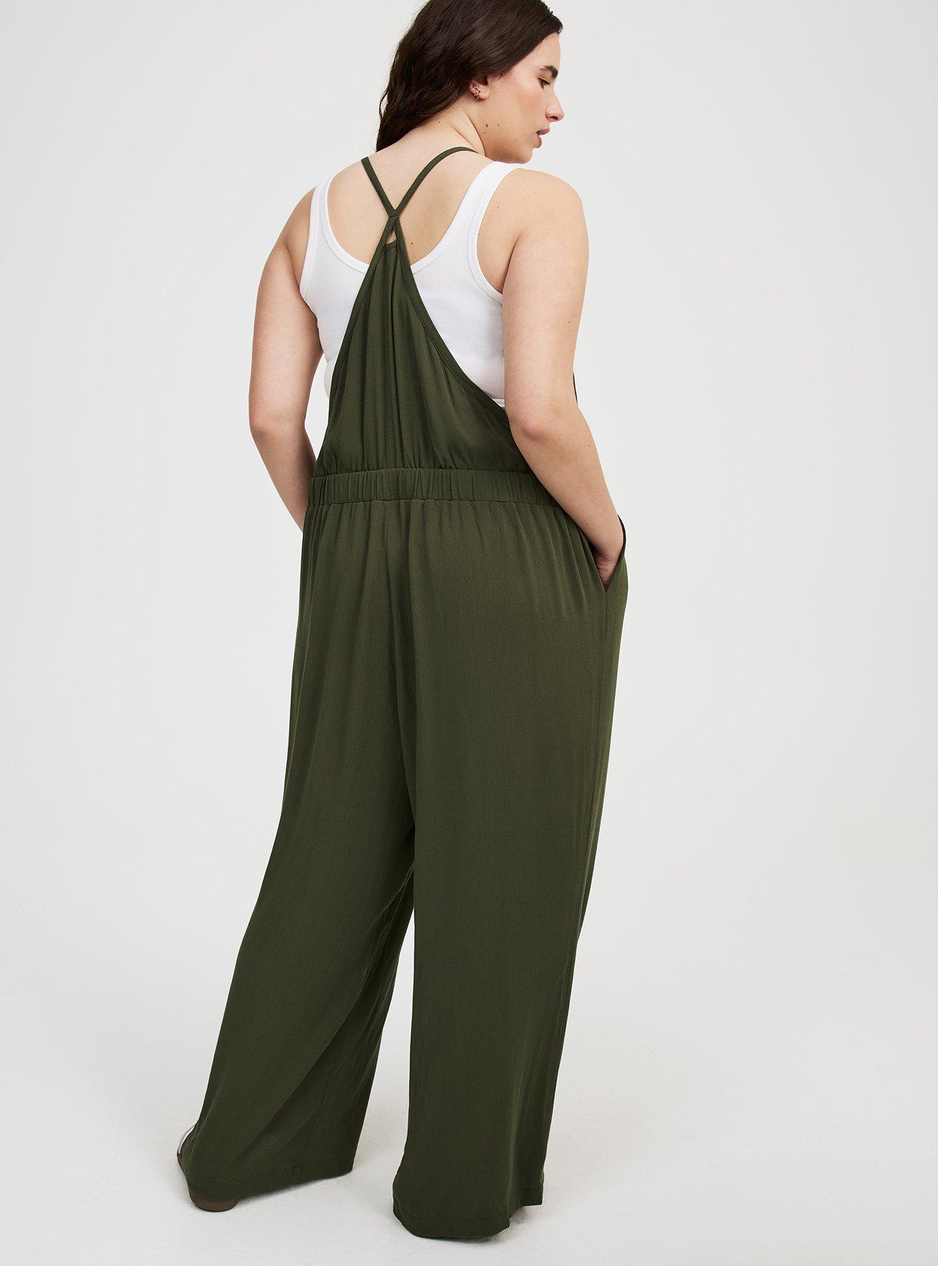 Wide Leg Overalls