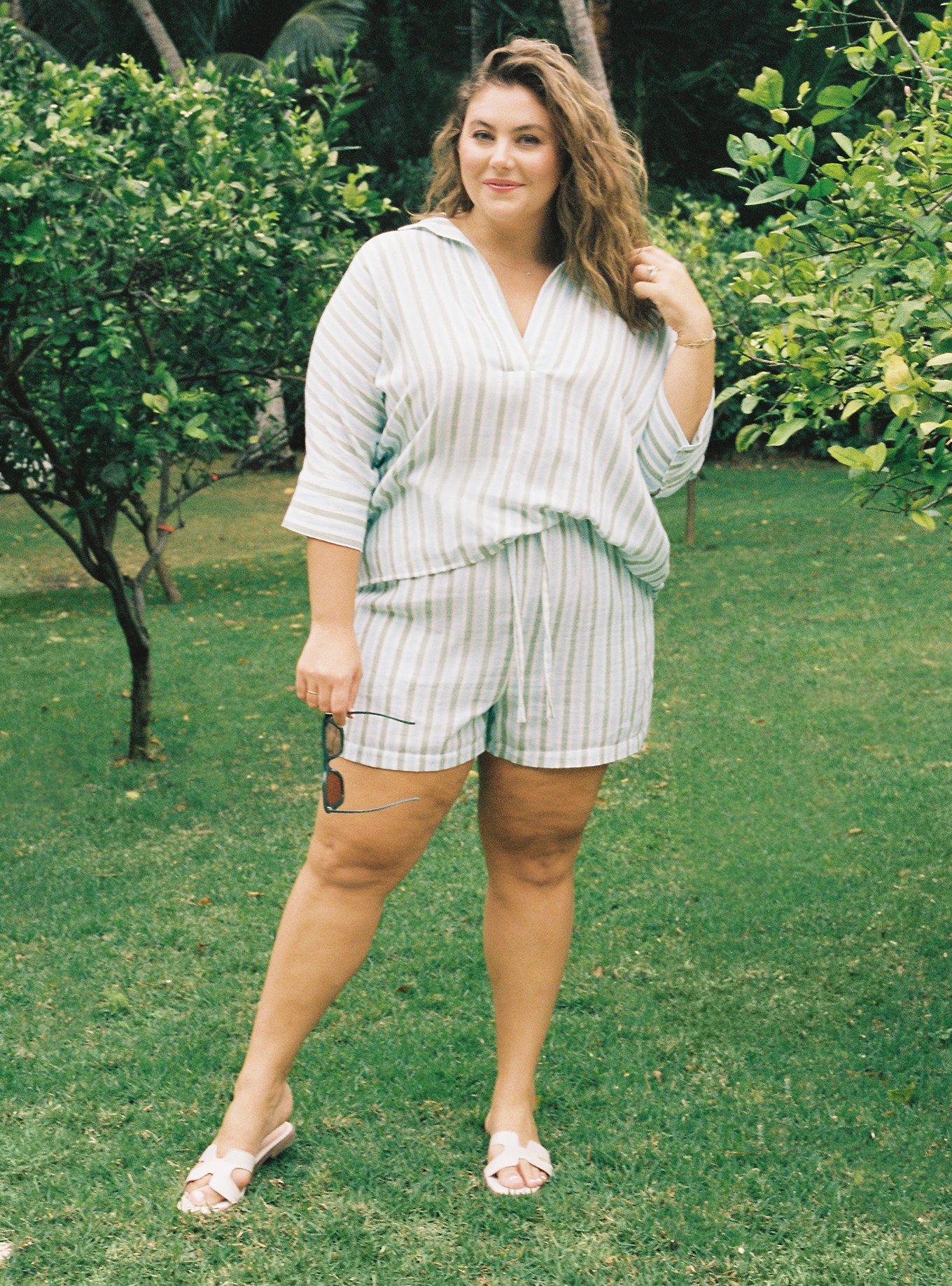 Belle Isle High-Rise Pull-On Linen Short