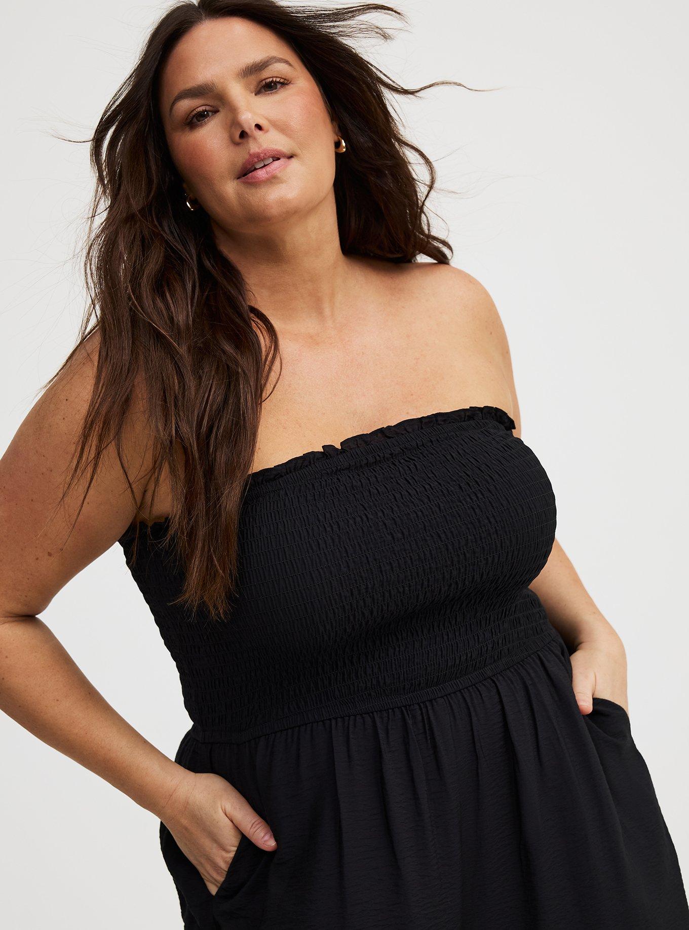 Smocked Tube Jumpsuit