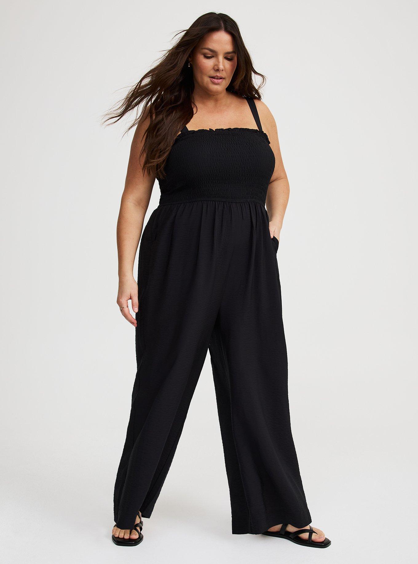 Smocked Tube Jumpsuit