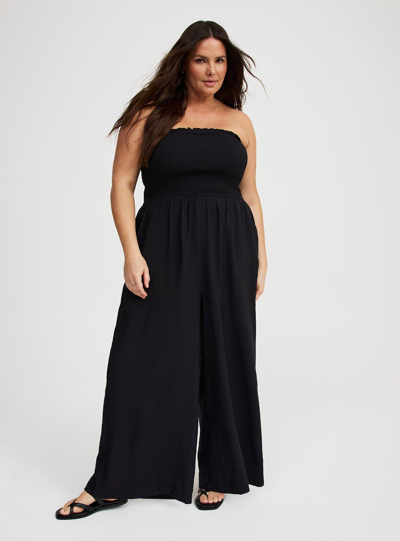 Smocked Tube Jumpsuit