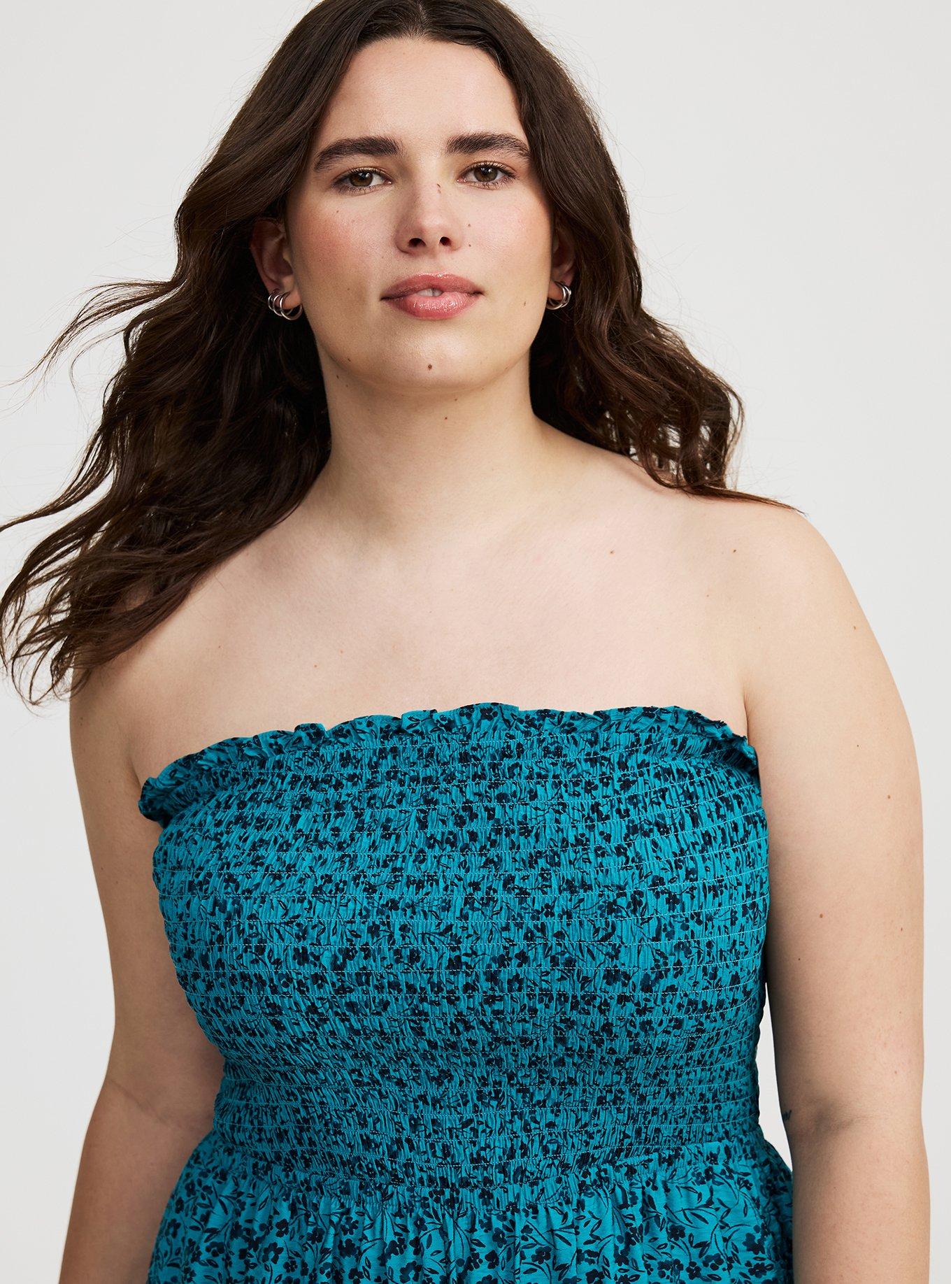 Smocked Tube Jumpsuit