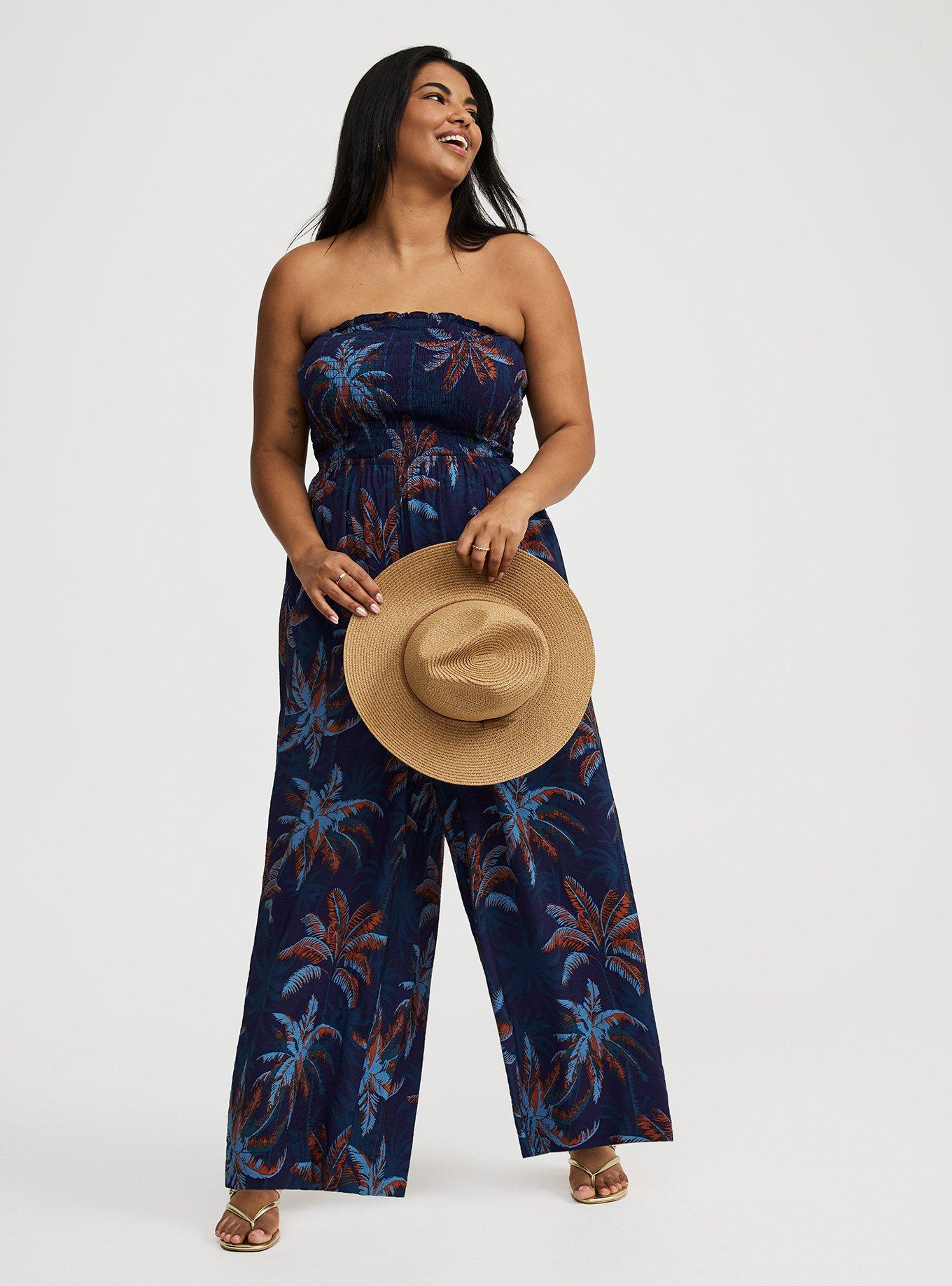Smocked Tube Jumpsuit