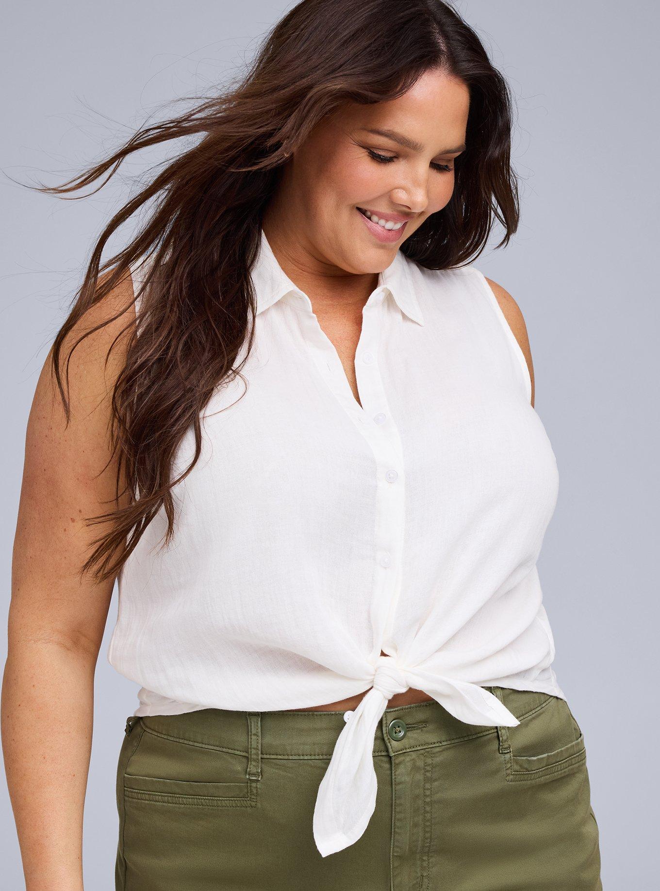 Belle Isle Button-Down Linen Shirt