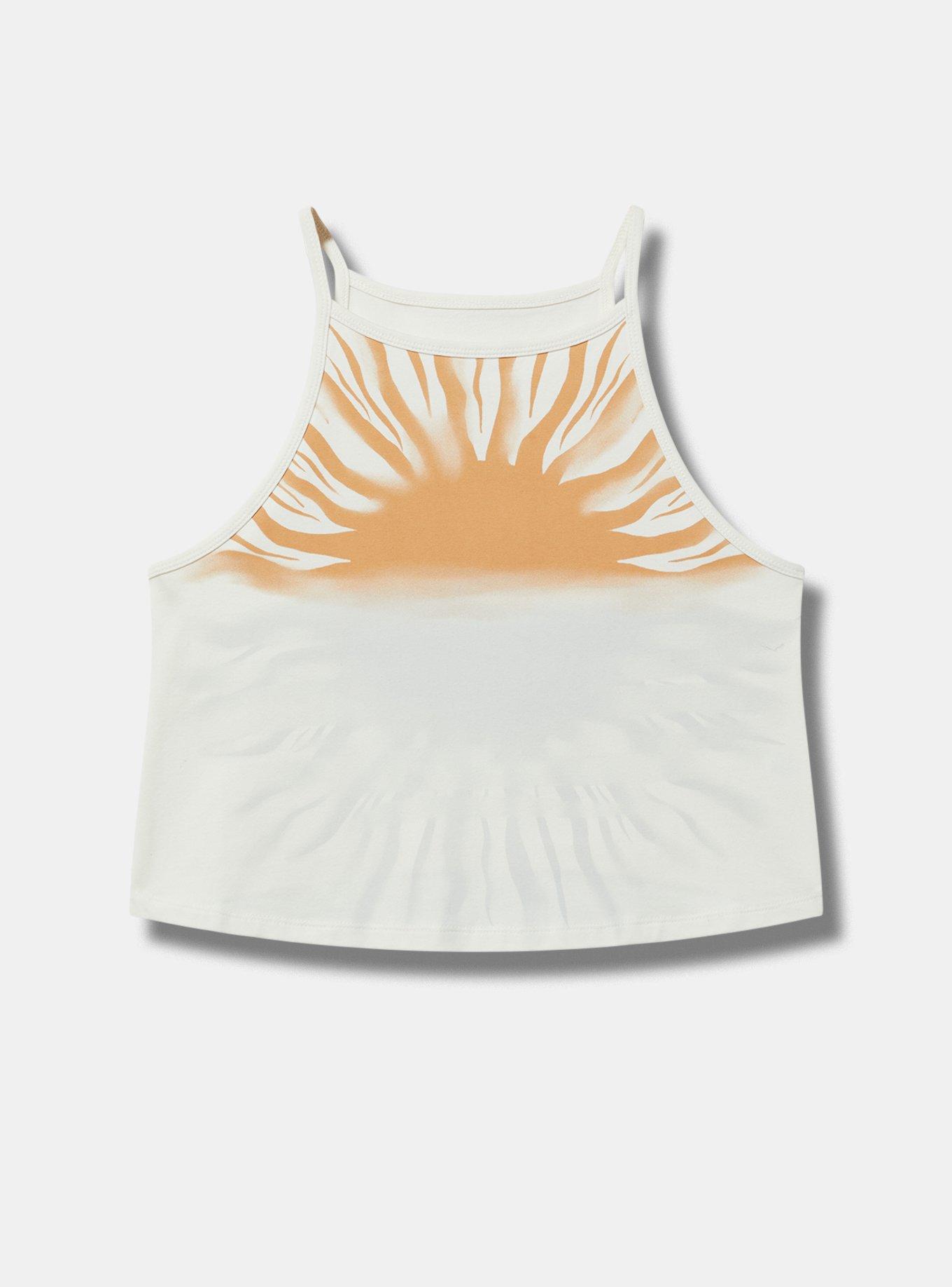 Sun Foxy High-Neck Crop Tank