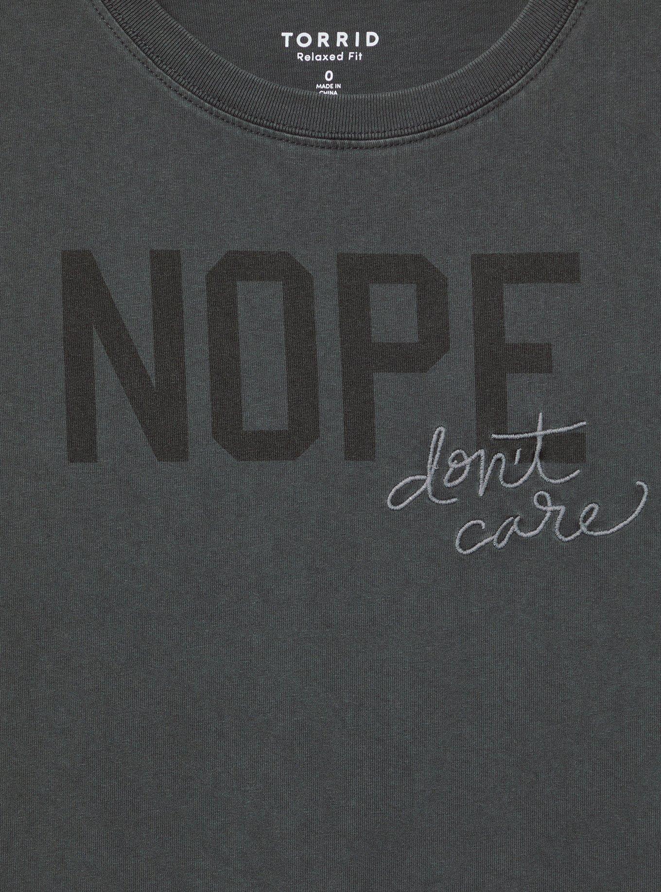 Don't Care Relaxed Cotton Jersey Tank
