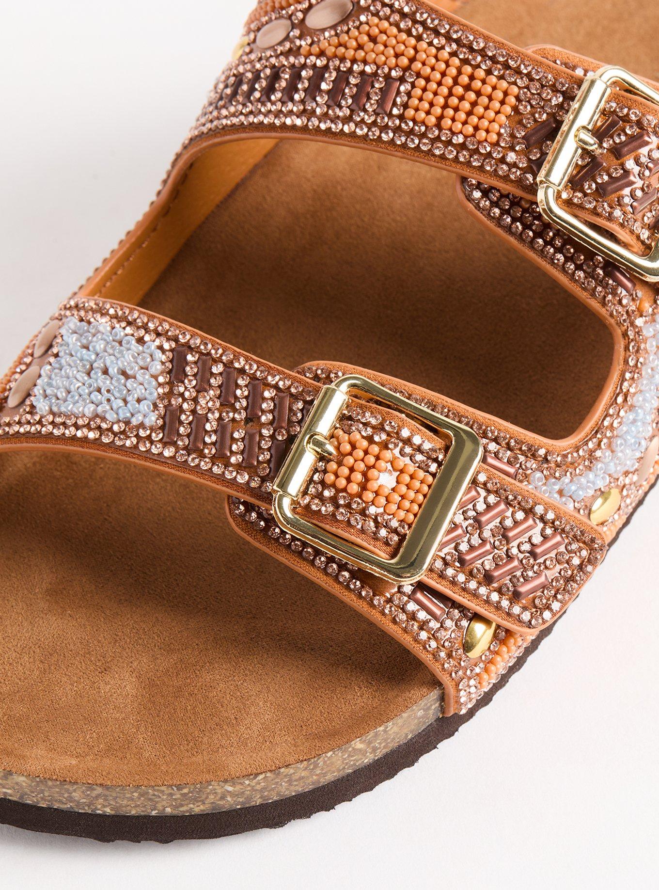 Beaded Double Buckle Slide (WW)