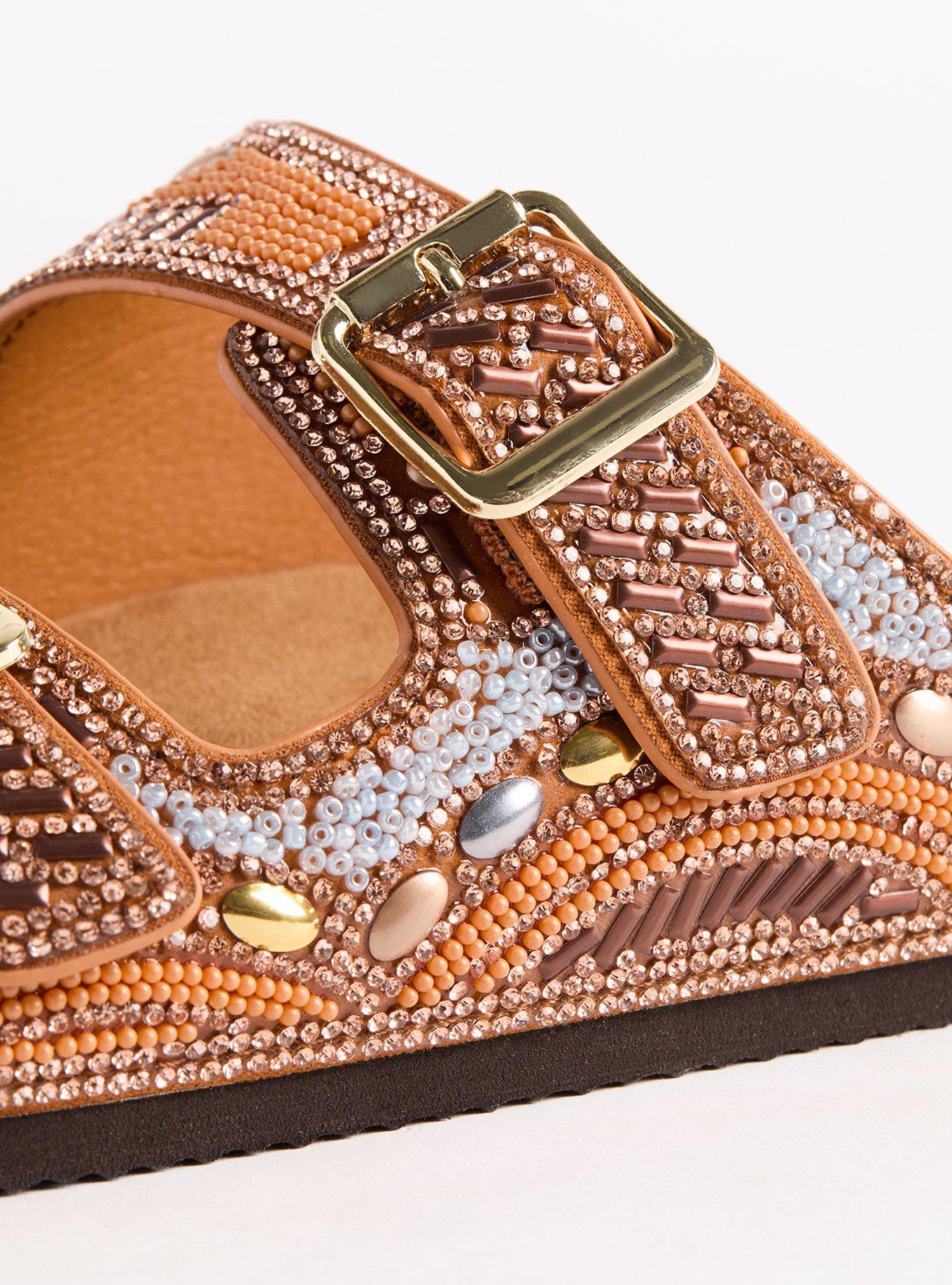 Beaded Double Buckle Slide (WW