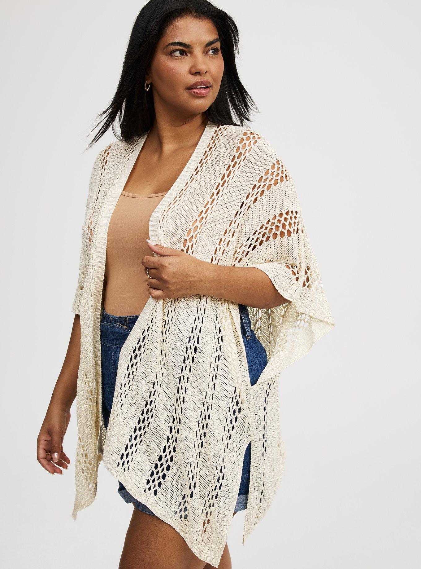 Open Knit Ruana