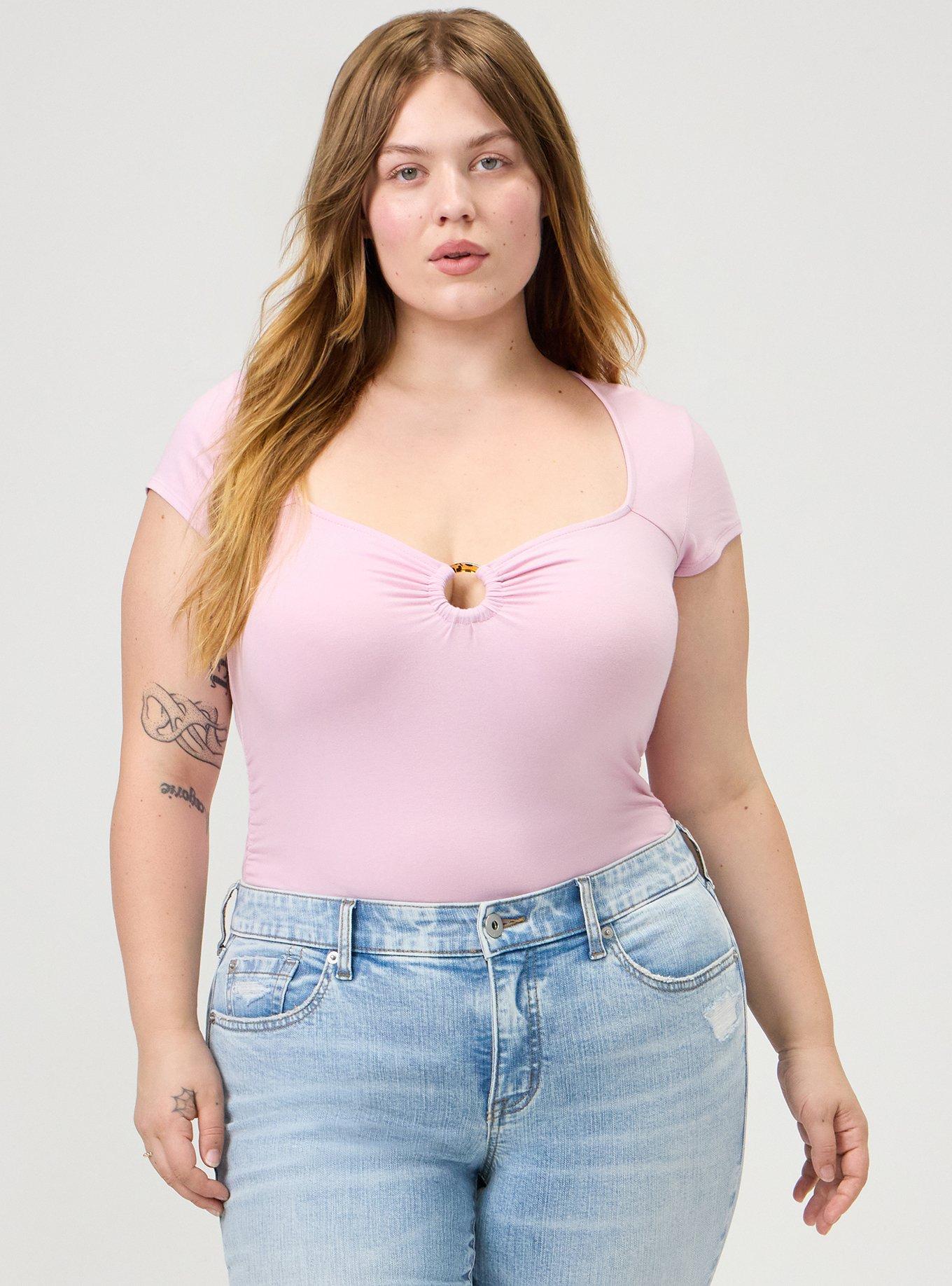 Foxy Sweetheart O-Ring Ruched Top, FRAGRANT LILAC, alternate