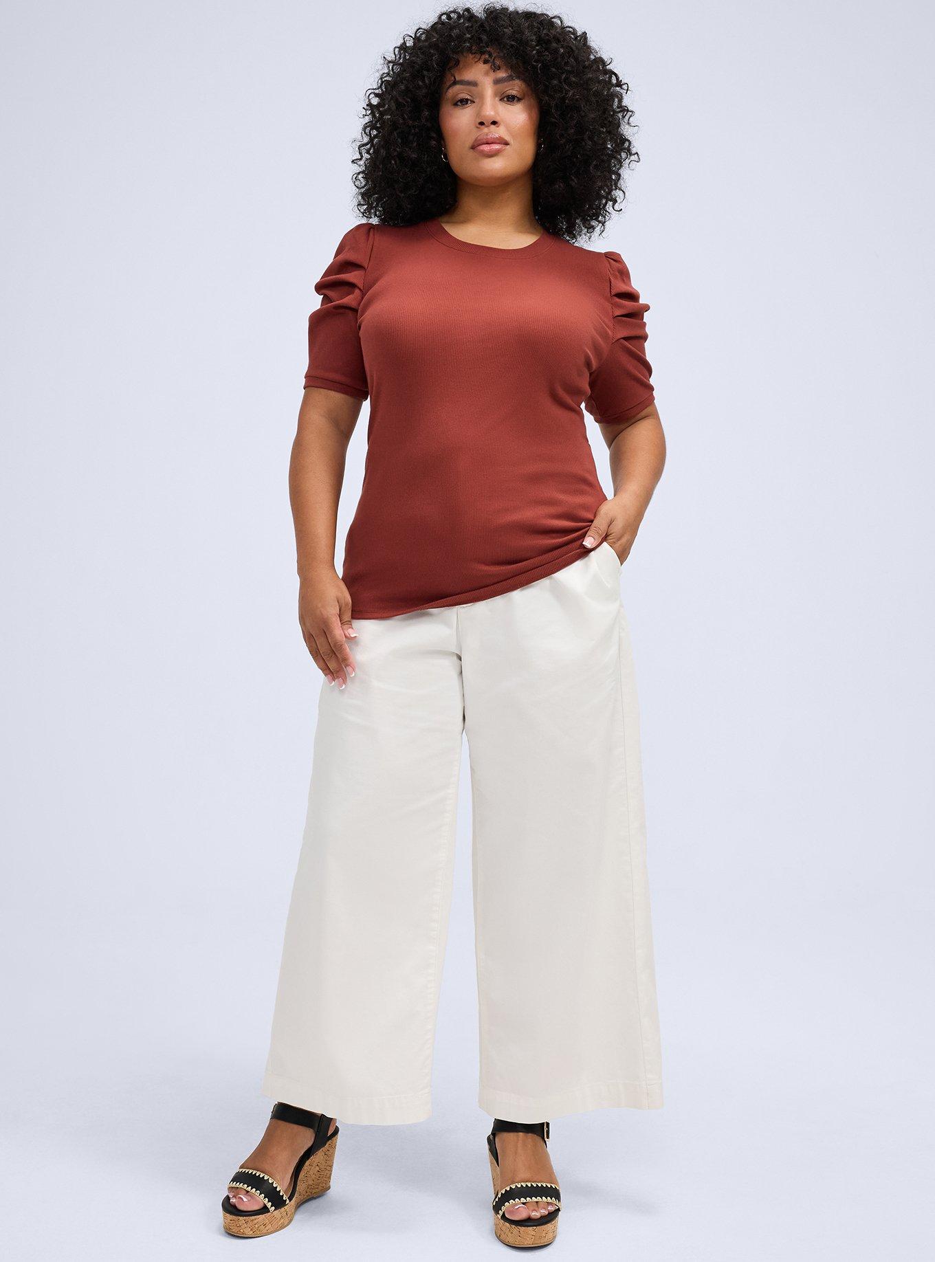 Belle Isle Ruched Sleeve Crew Tee, ROASTED RUSSET, alternate