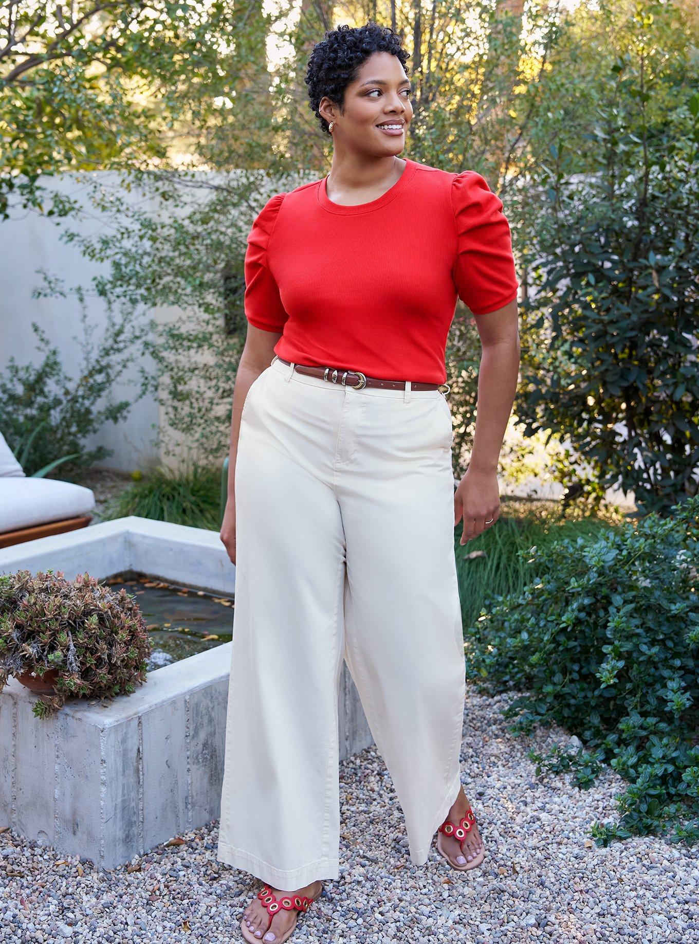 Belle Isle Ruched Sleeve Crew Tee, RUBICONDO, alternate