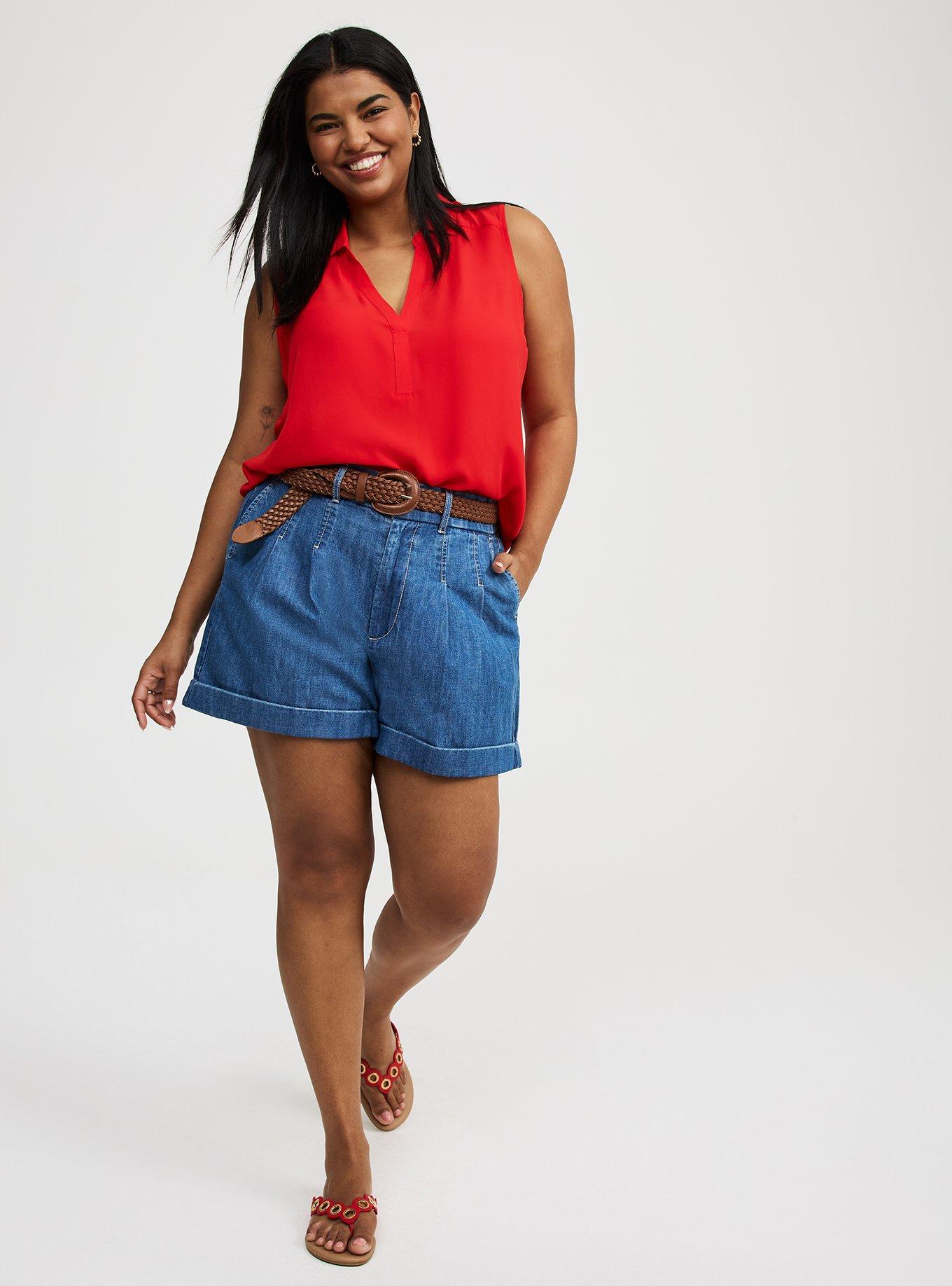 Harper Georgette Pullover Sleeveless Blouse