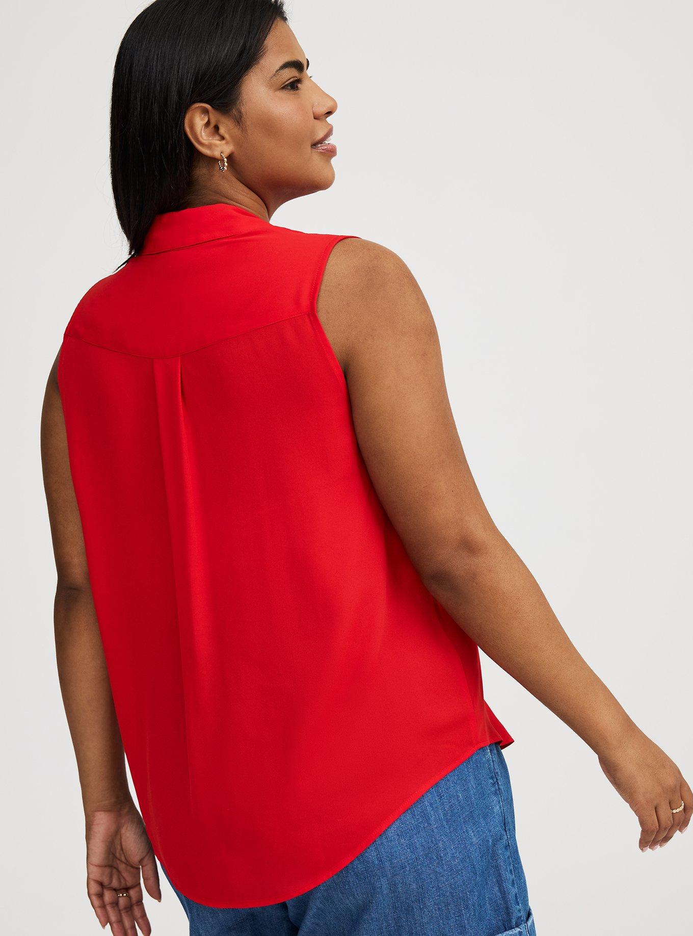 Harper Georgette Pullover Sleeveless Blouse