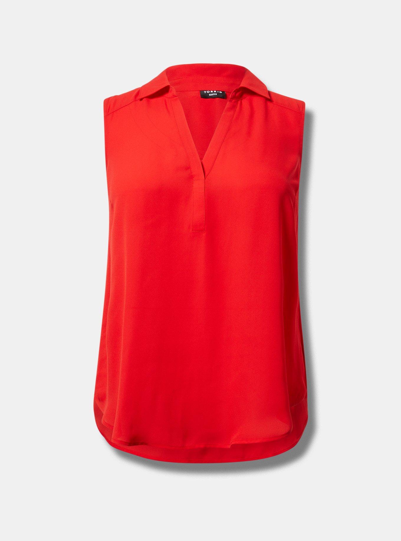 Harper Georgette Pullover Sleeveless Blouse