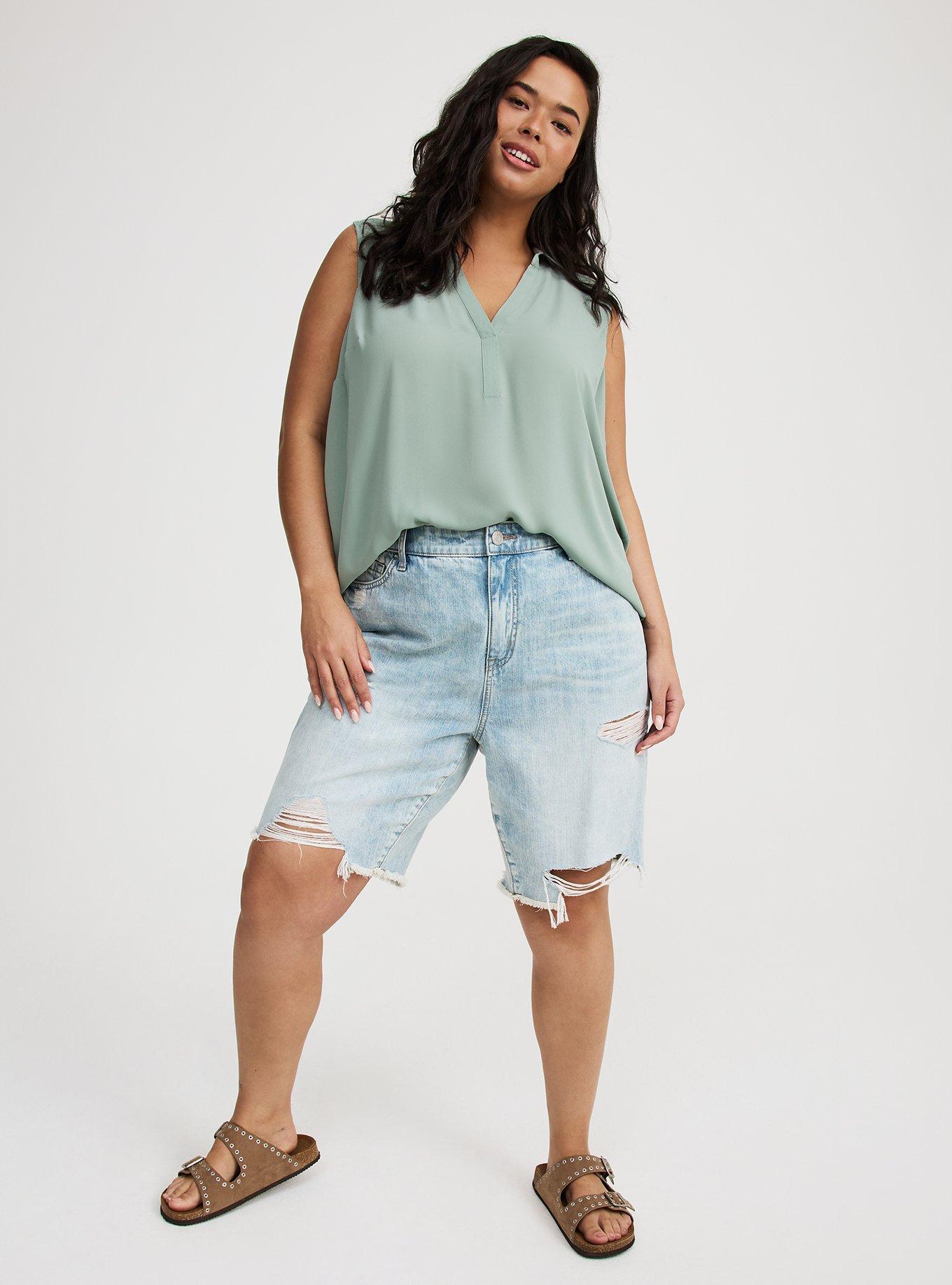 Harper Georgette Pullover Sleeveless Blouse