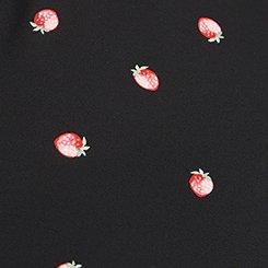 Harper Georgette Pullover Sleeveless Blouse, SPACED STRAWBERRY BLACK, swatch