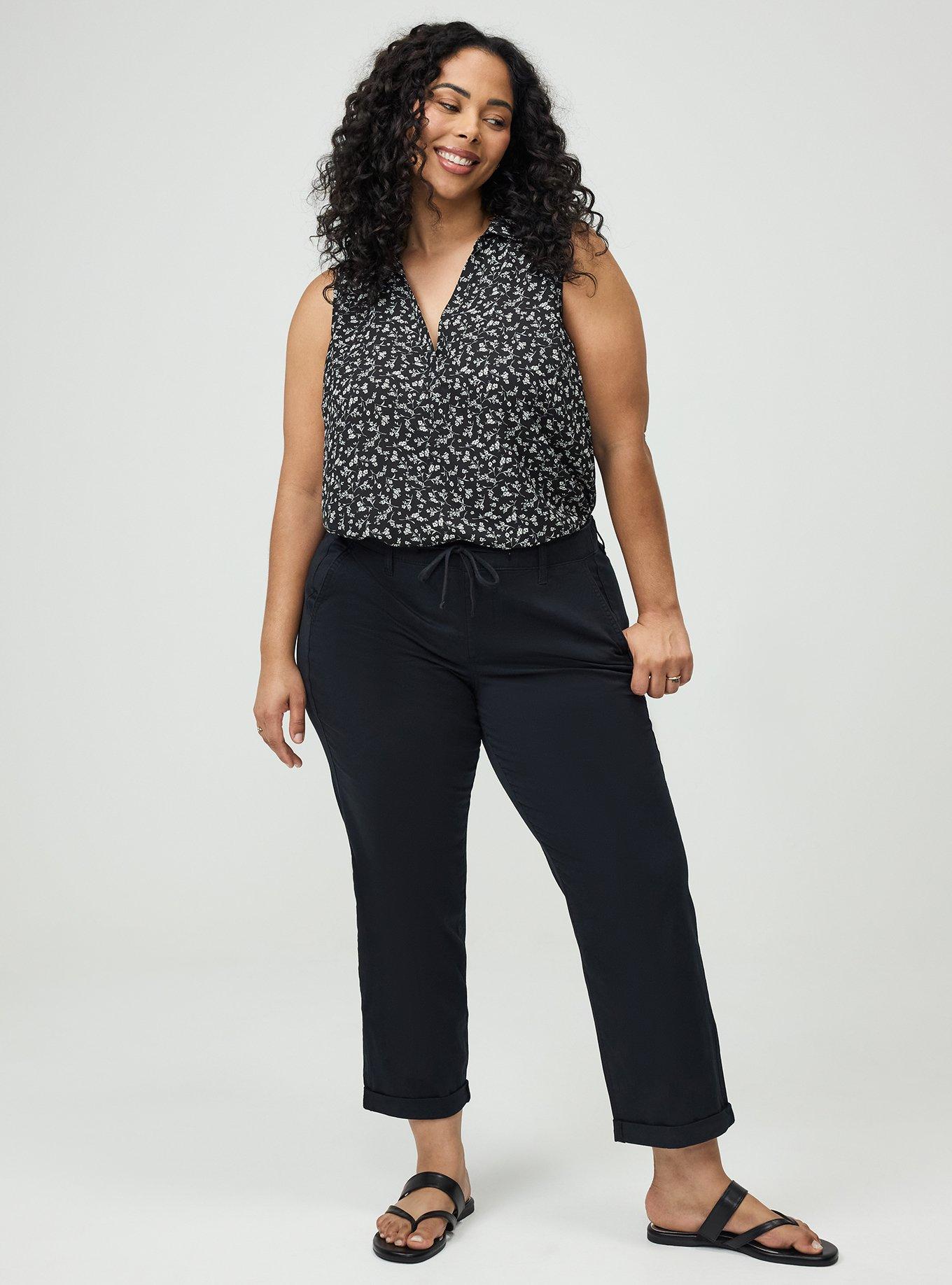 Harper Georgette Pullover Sleeveless Blouse, NELLY FLORAL BLACK, alternate