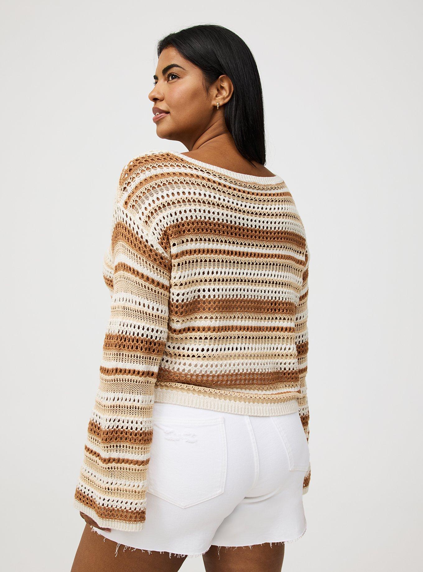Wide Sleeve Crop Pullover