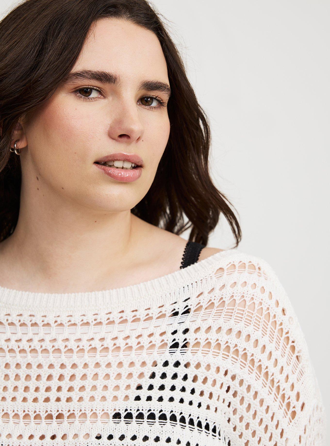Wide Sleeve Crop Pullover