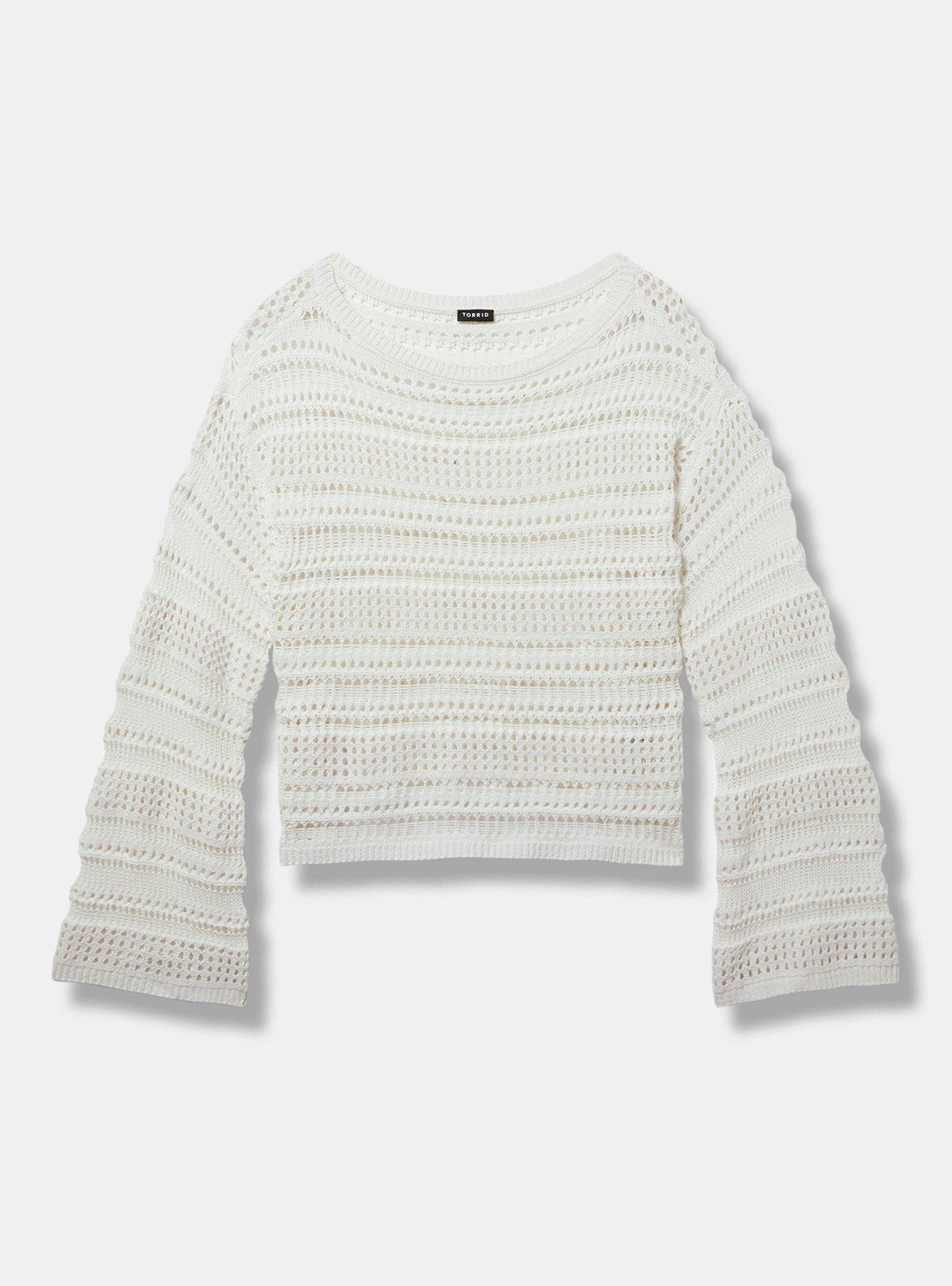 Wide Sleeve Crop Pullover
