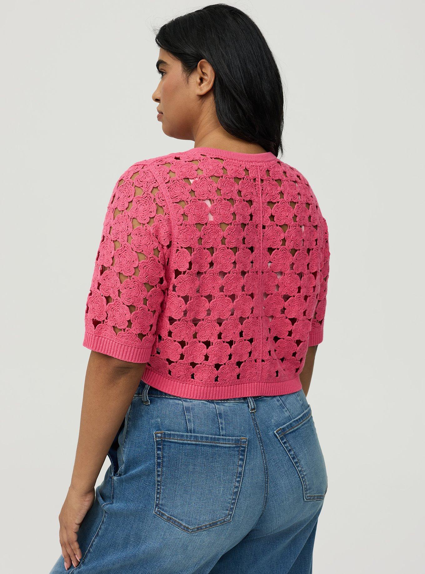 Crochet Shrug, FRUIT DOVE, alternate