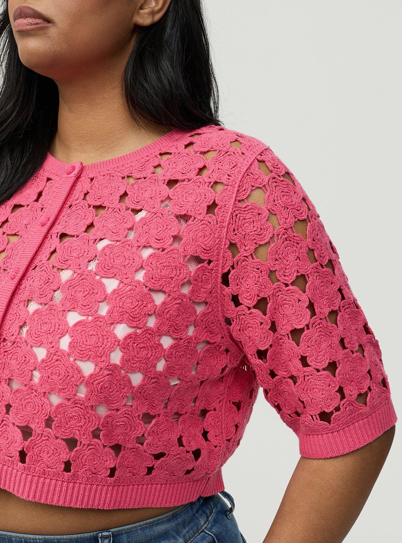 Crochet Shrug, FRUIT DOVE, alternate