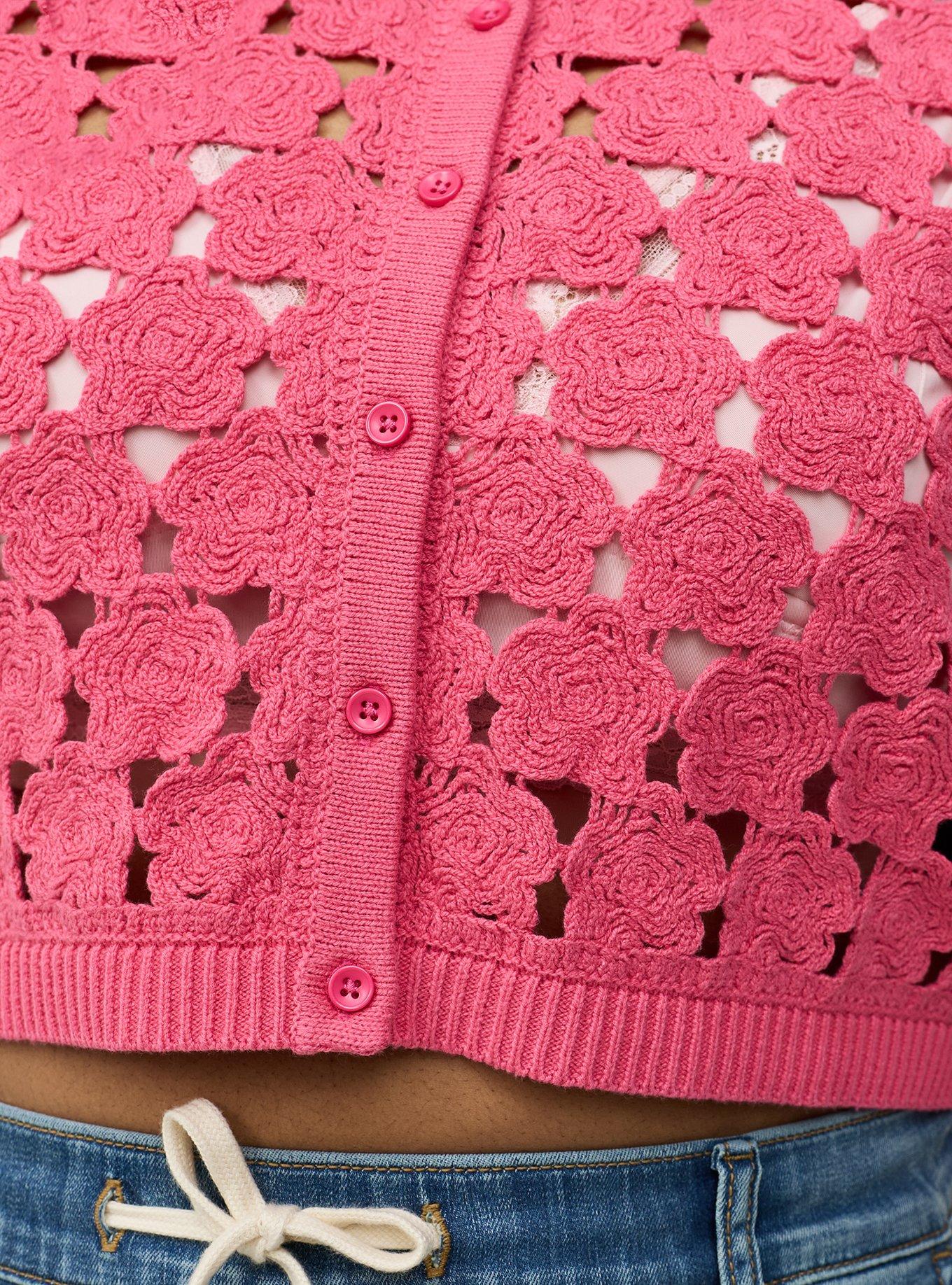 Crochet Shrug, FRUIT DOVE, alternate