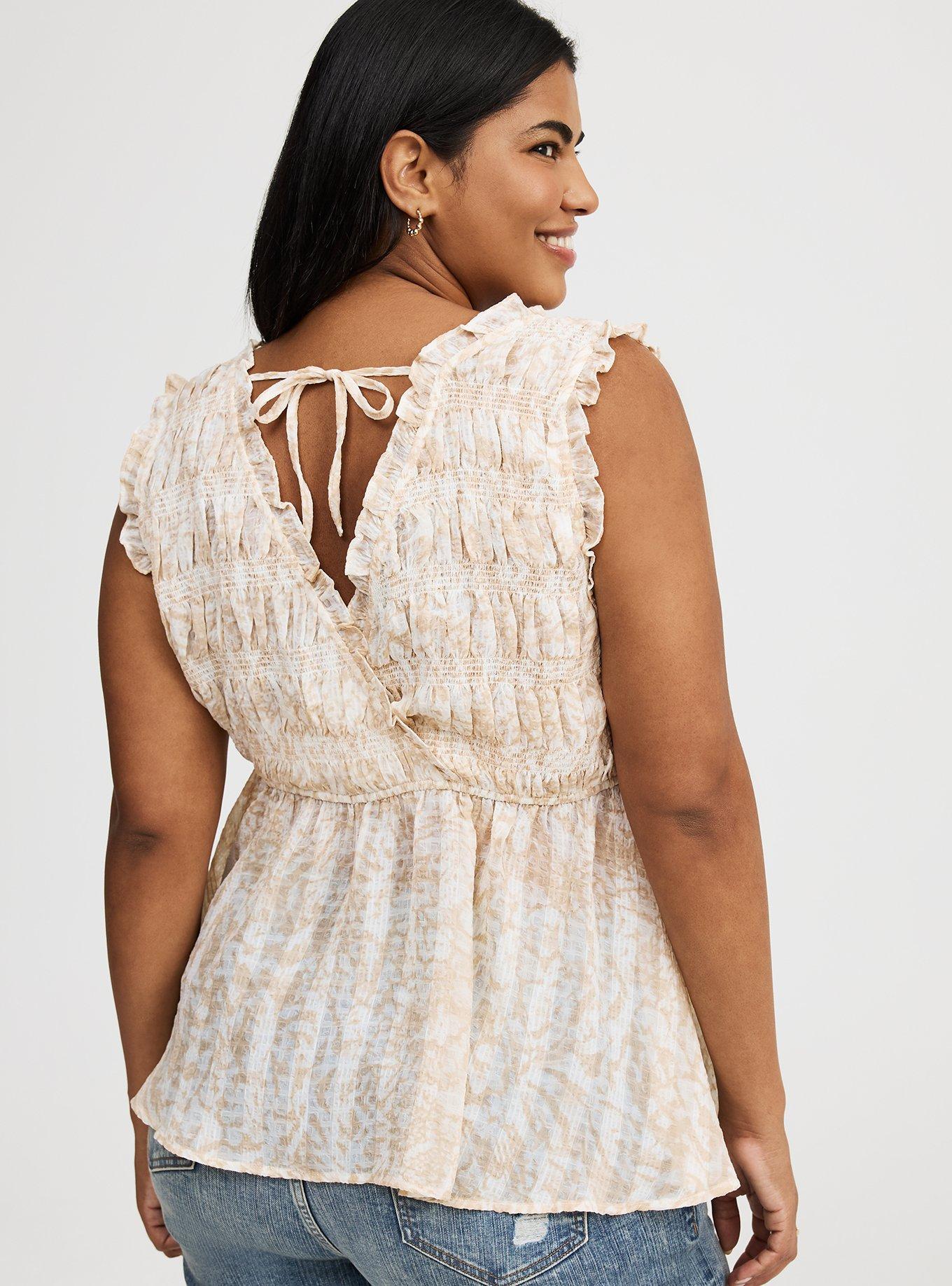 Surplice Sleeveless Top