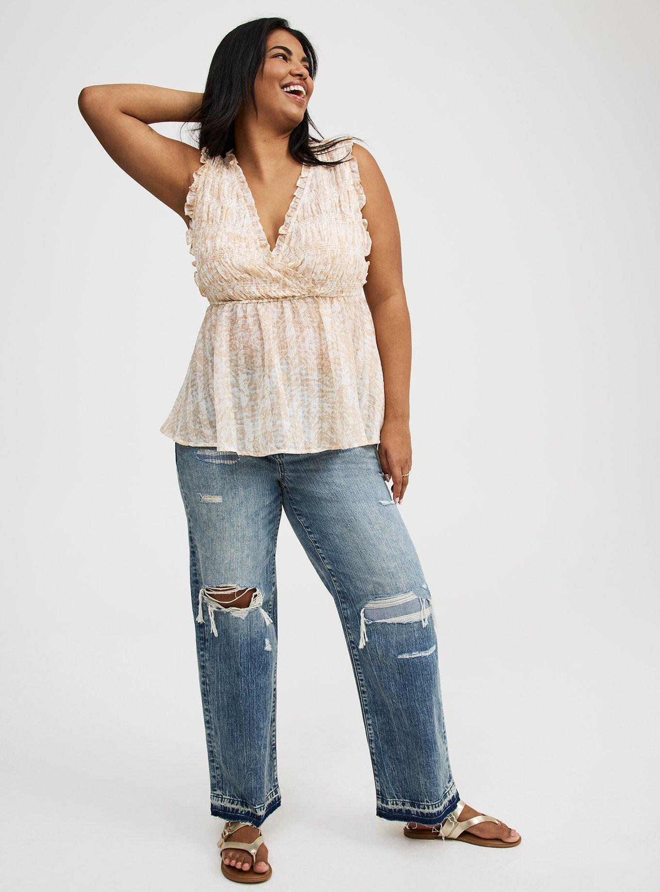 Surplice Sleeveless Top
