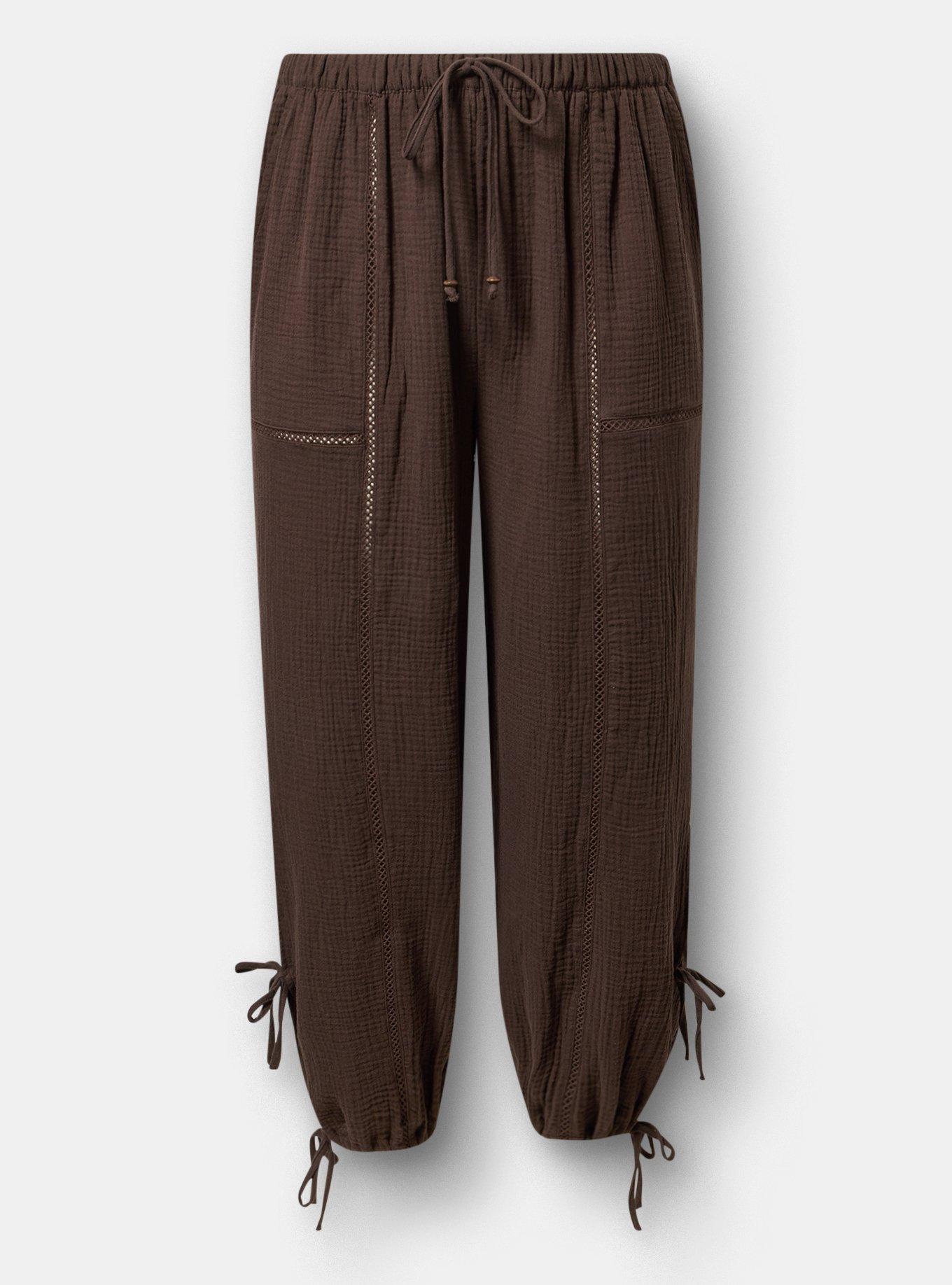 Pull-On High-Rise Relaxed Jogger, JAVA, hi-res