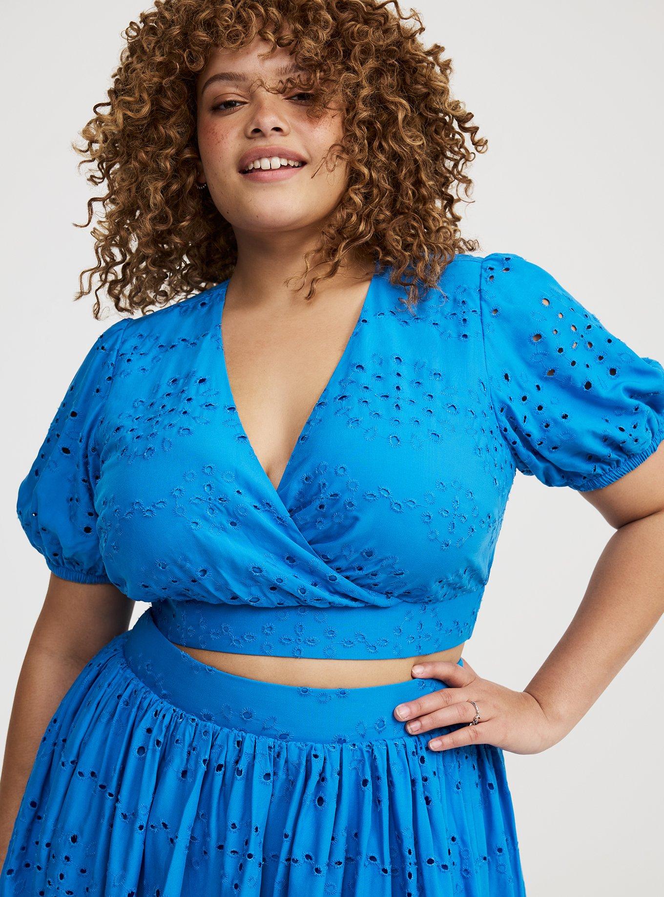 Surplice Scallop Mini Skirt Set