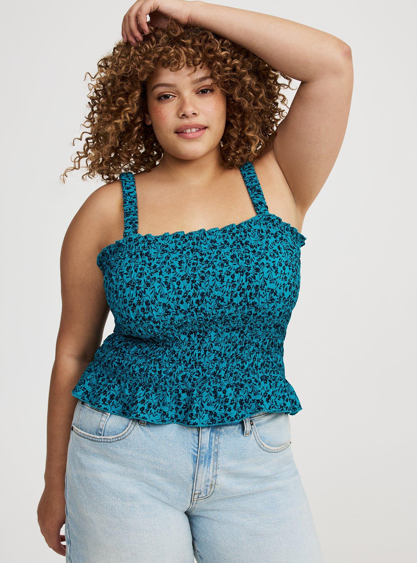 Smocked Ruffle Tank
